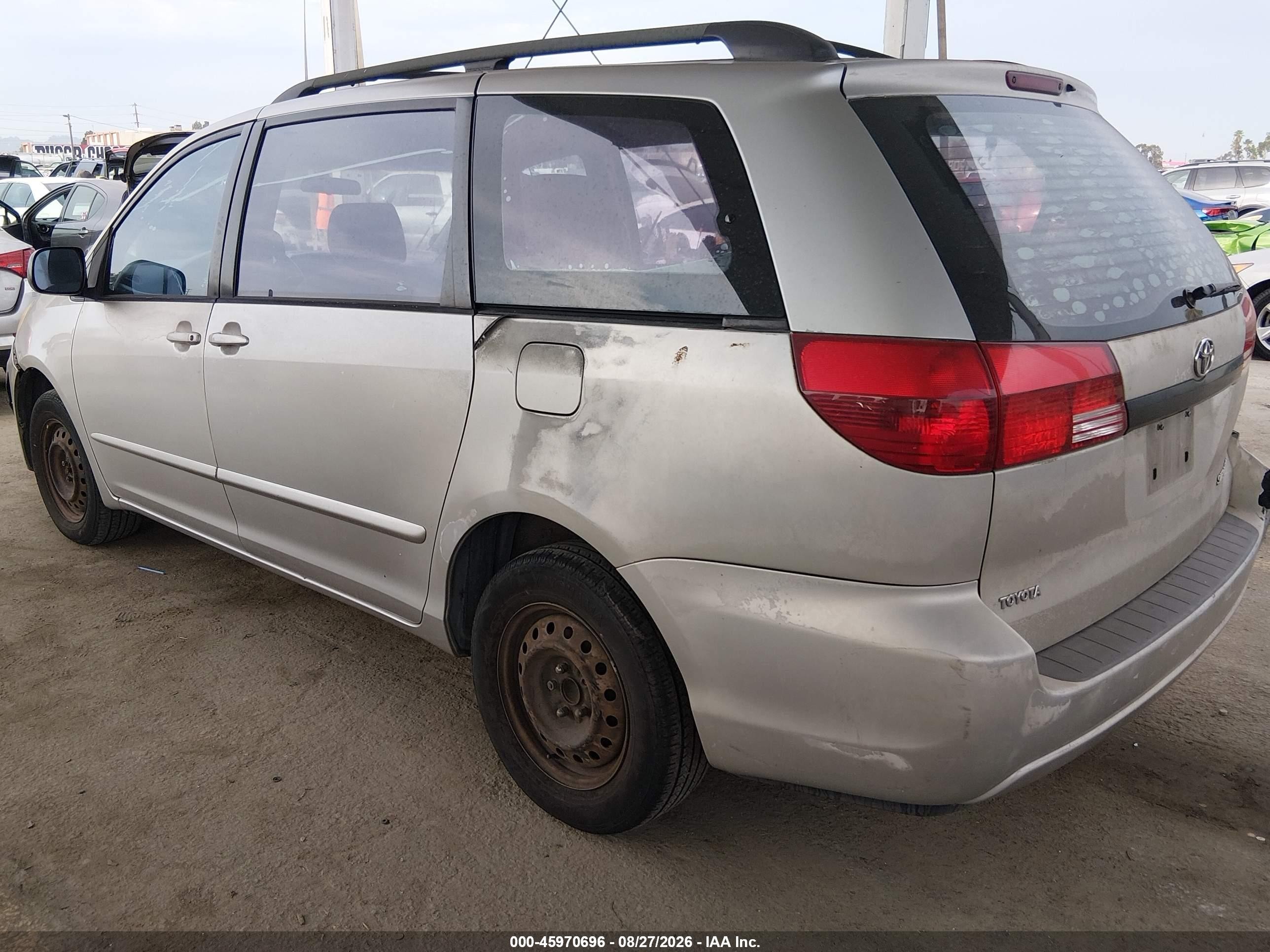 2005 Toyota Sienna Ce Gray vin: 5TDZA23C85S387181