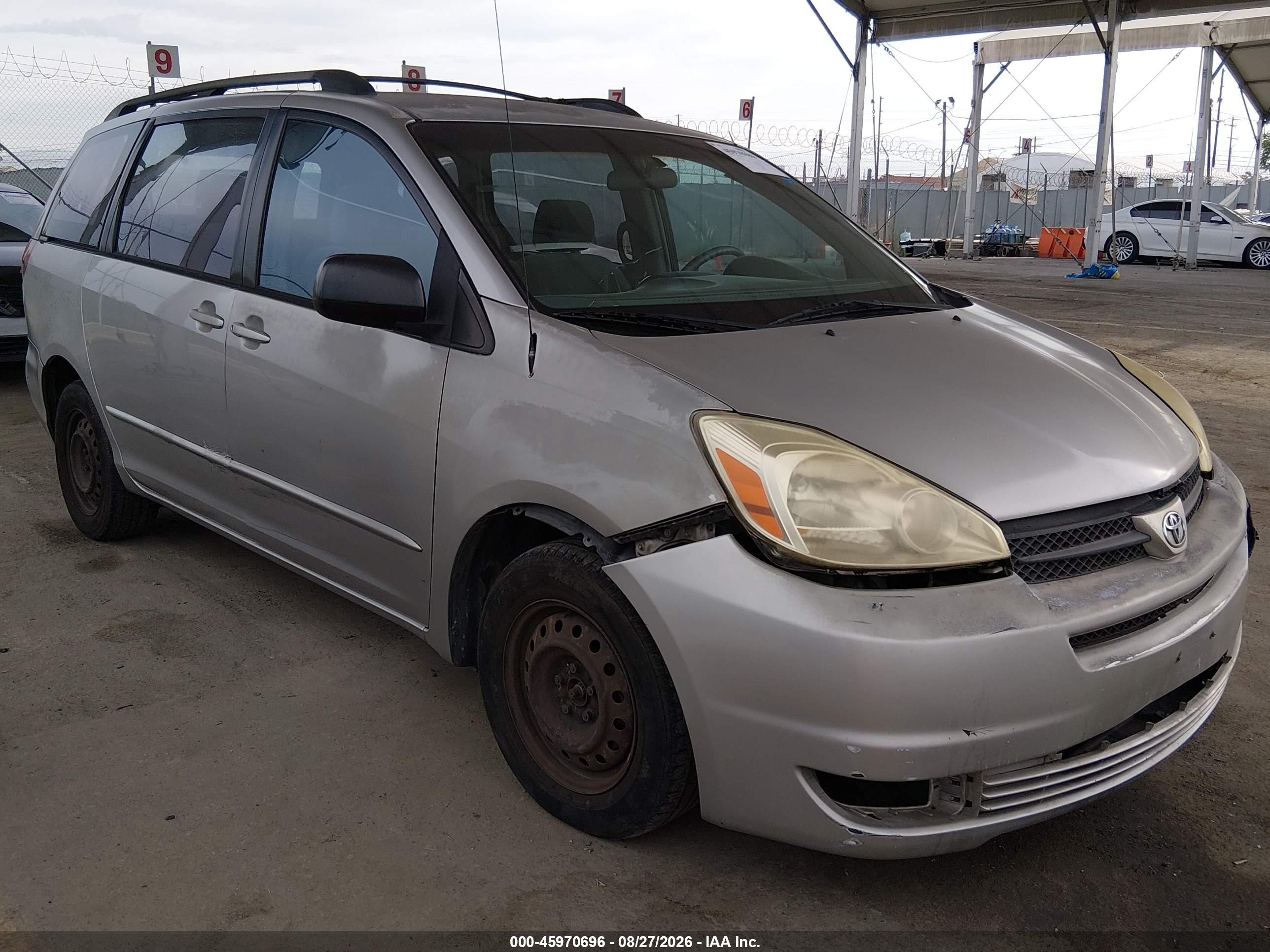 2005 Toyota Sienna Ce Gray vin: 5TDZA23C85S387181