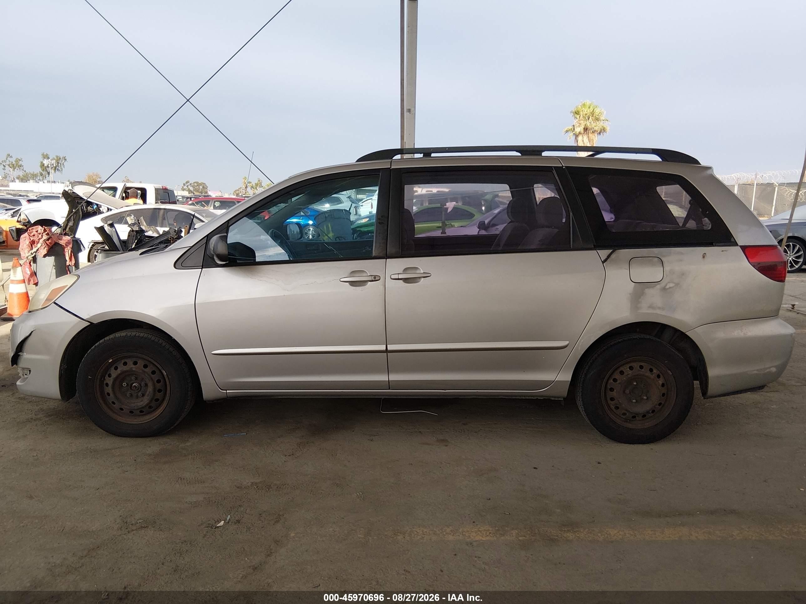 2005 Toyota Sienna Ce Gray vin: 5TDZA23C85S387181
