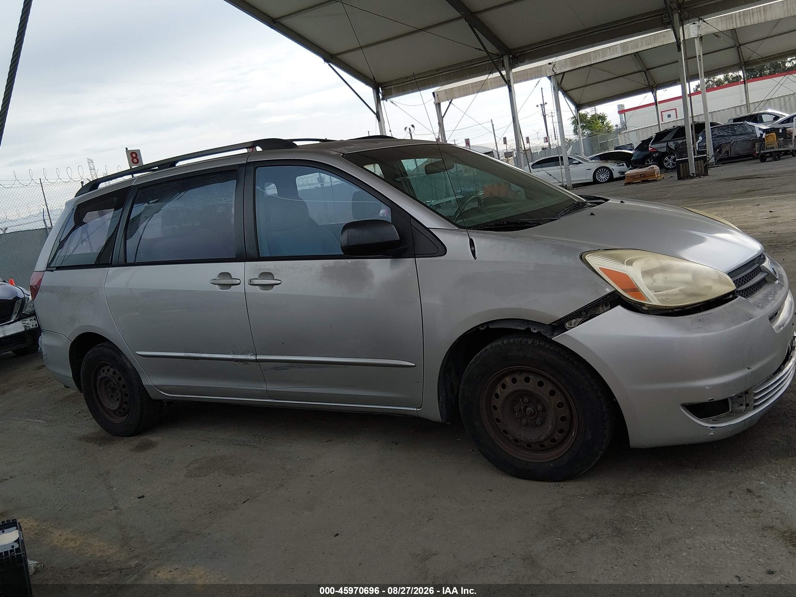 2005 Toyota Sienna Ce Gray vin: 5TDZA23C85S387181