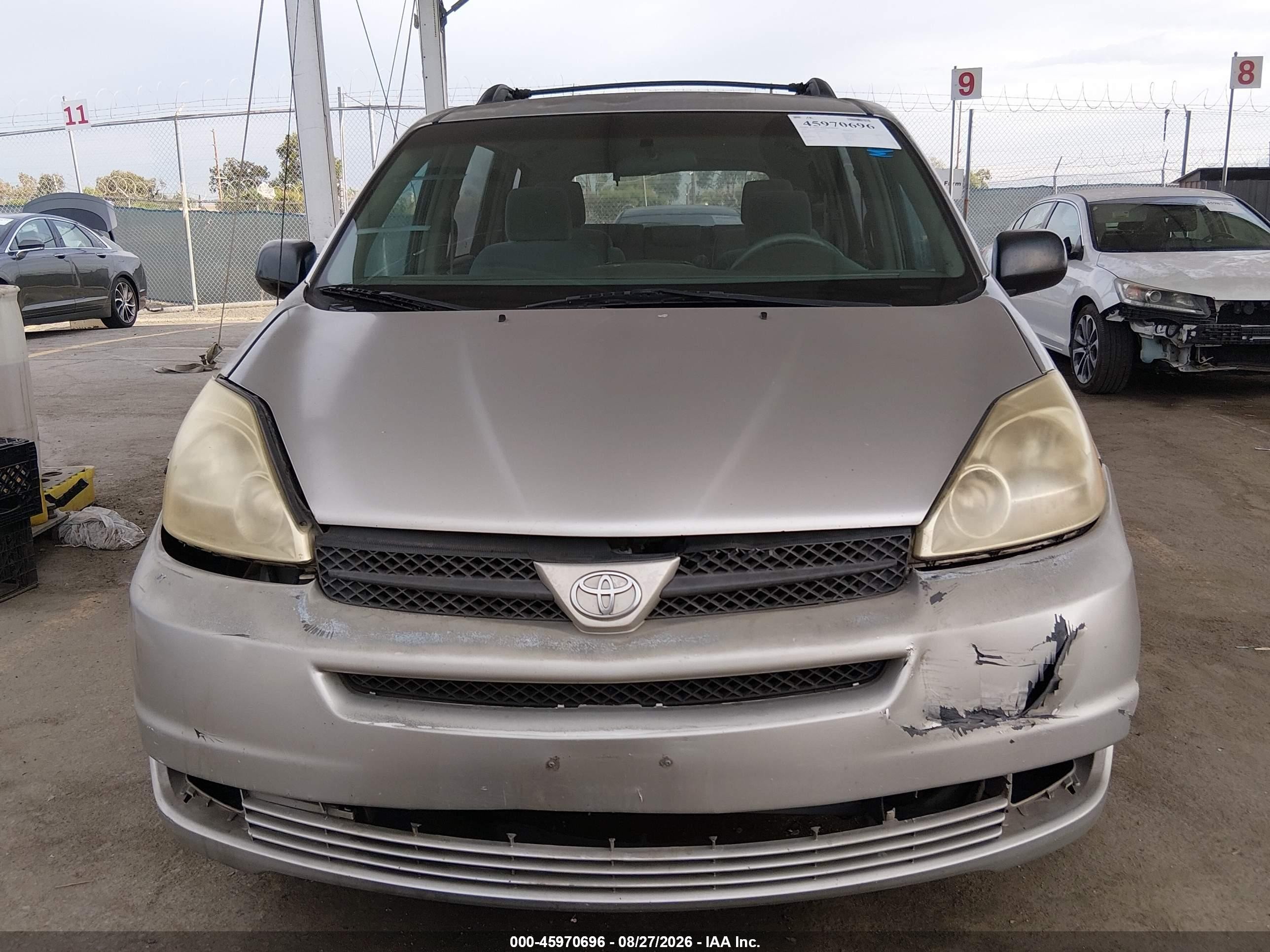 2005 Toyota Sienna Ce Gray vin: 5TDZA23C85S387181