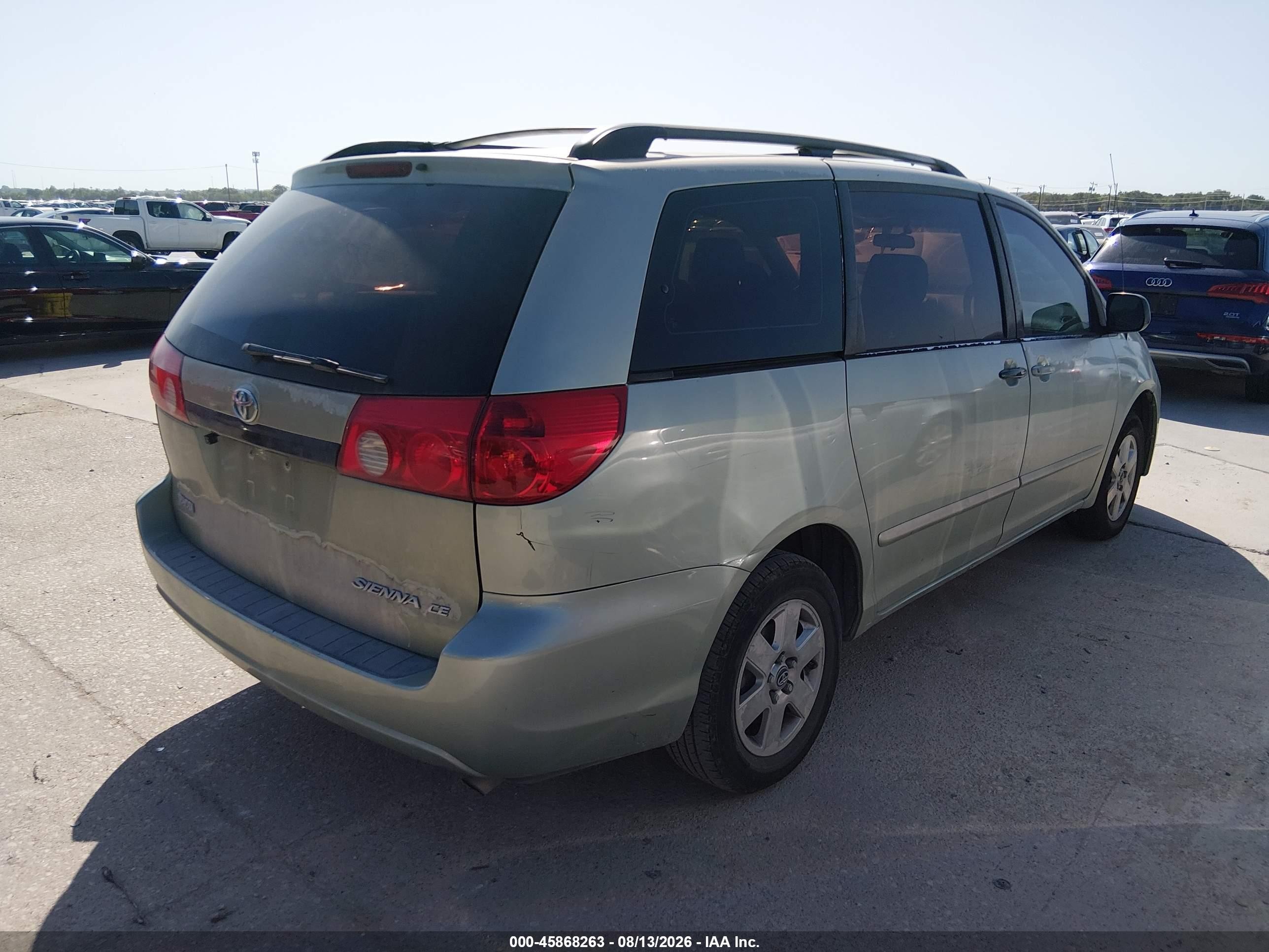 2006 Toyota Sienna Ce Зеленый vin: 5TDZA23C86S391345