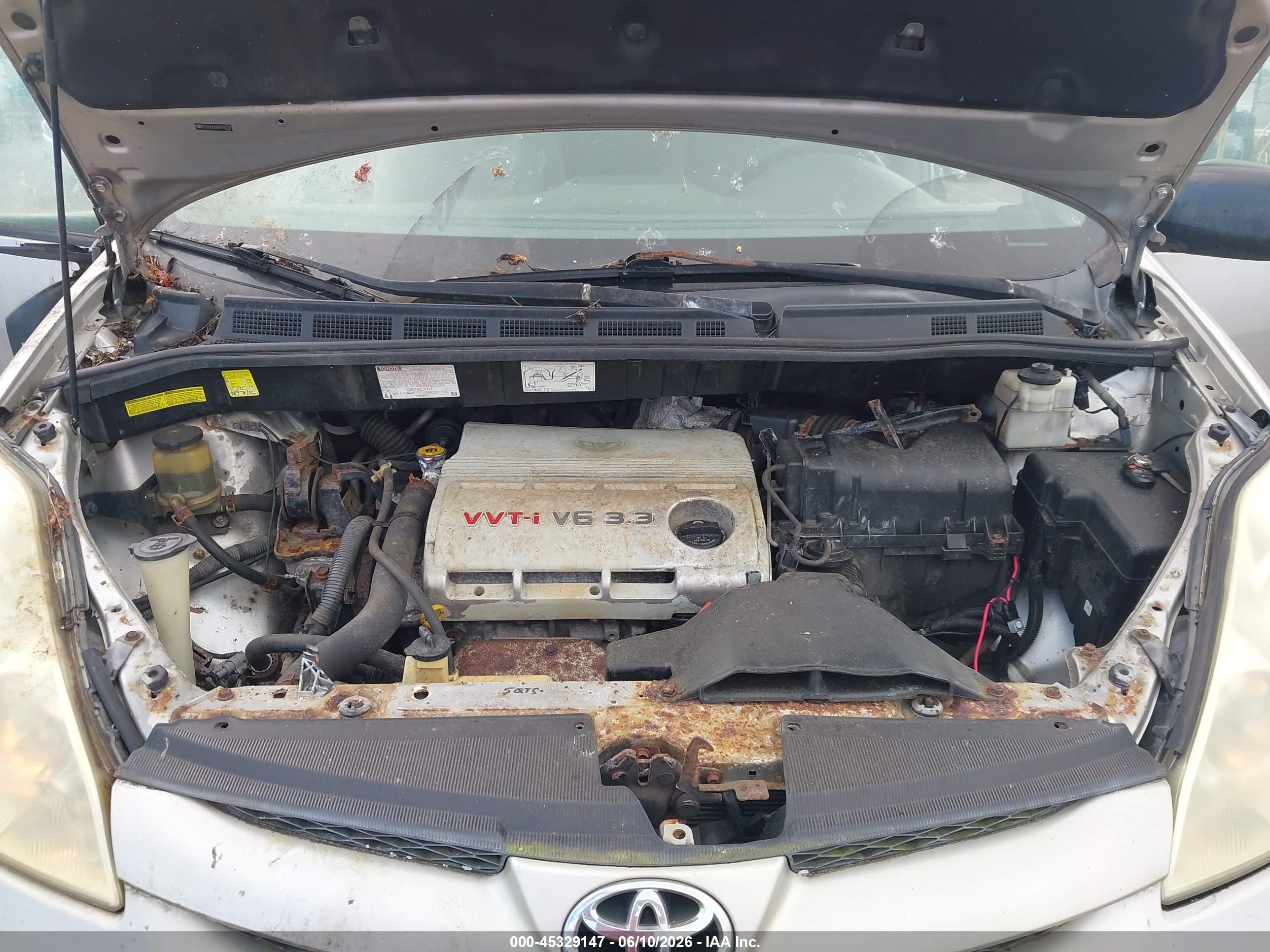 2006 Toyota Sienna Le Silver vin: 5TDZA23C86S456727