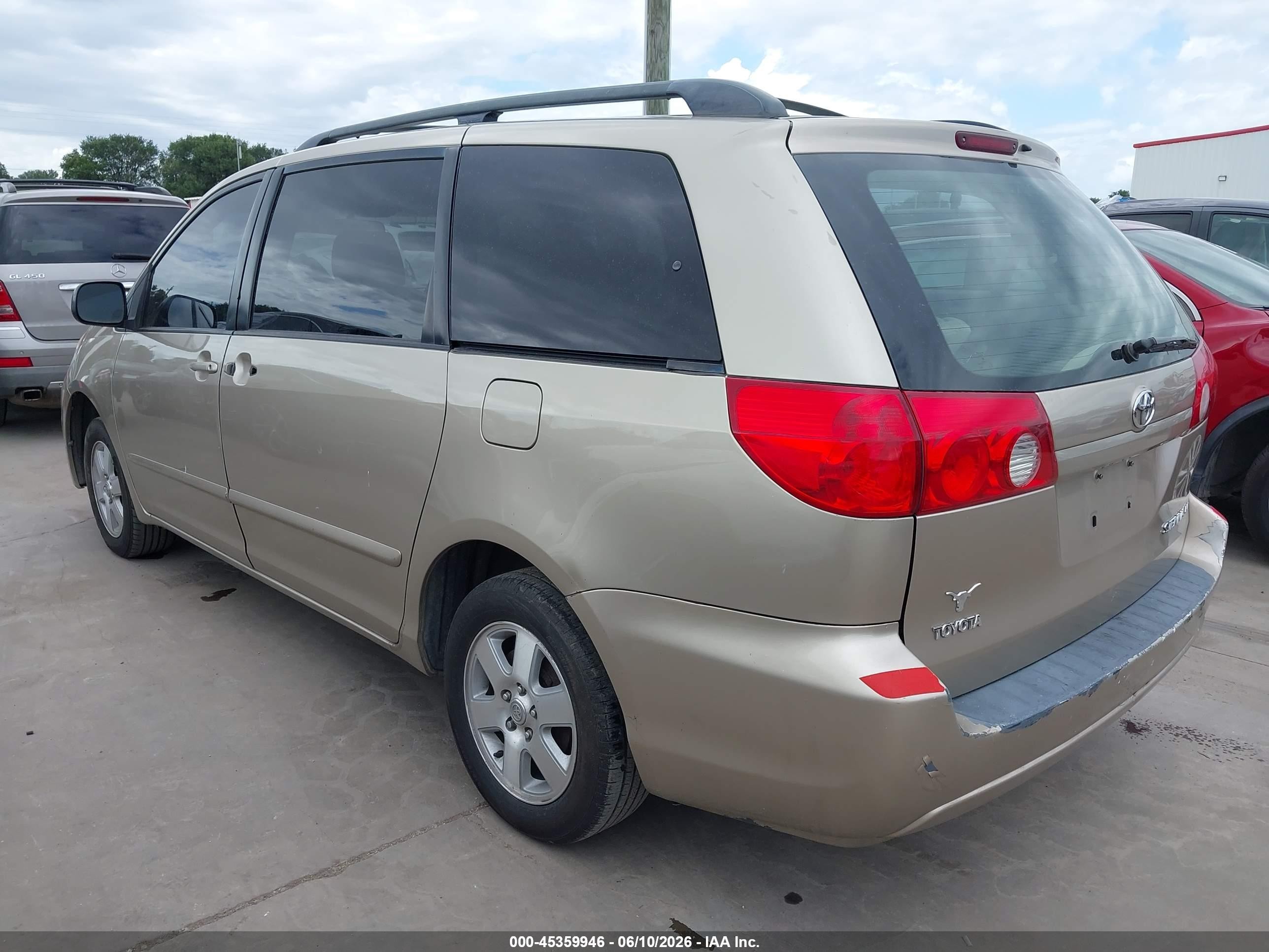 2006 Toyota Sienna Le Gold vin: 5TDZA23C86S483040