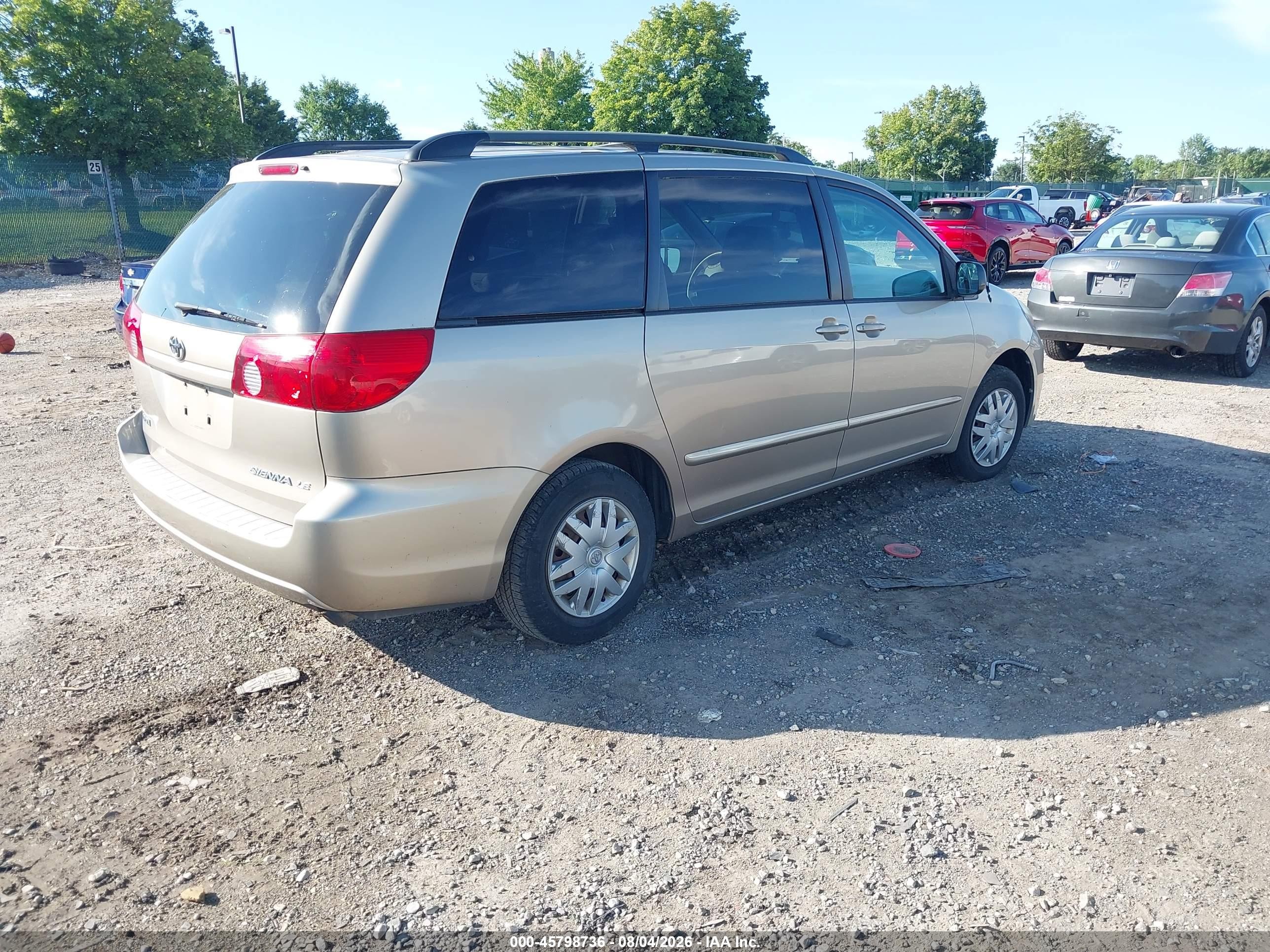 2006 Toyota Sienna Le Желто-коричневый vin: 5TDZA23C86S501150