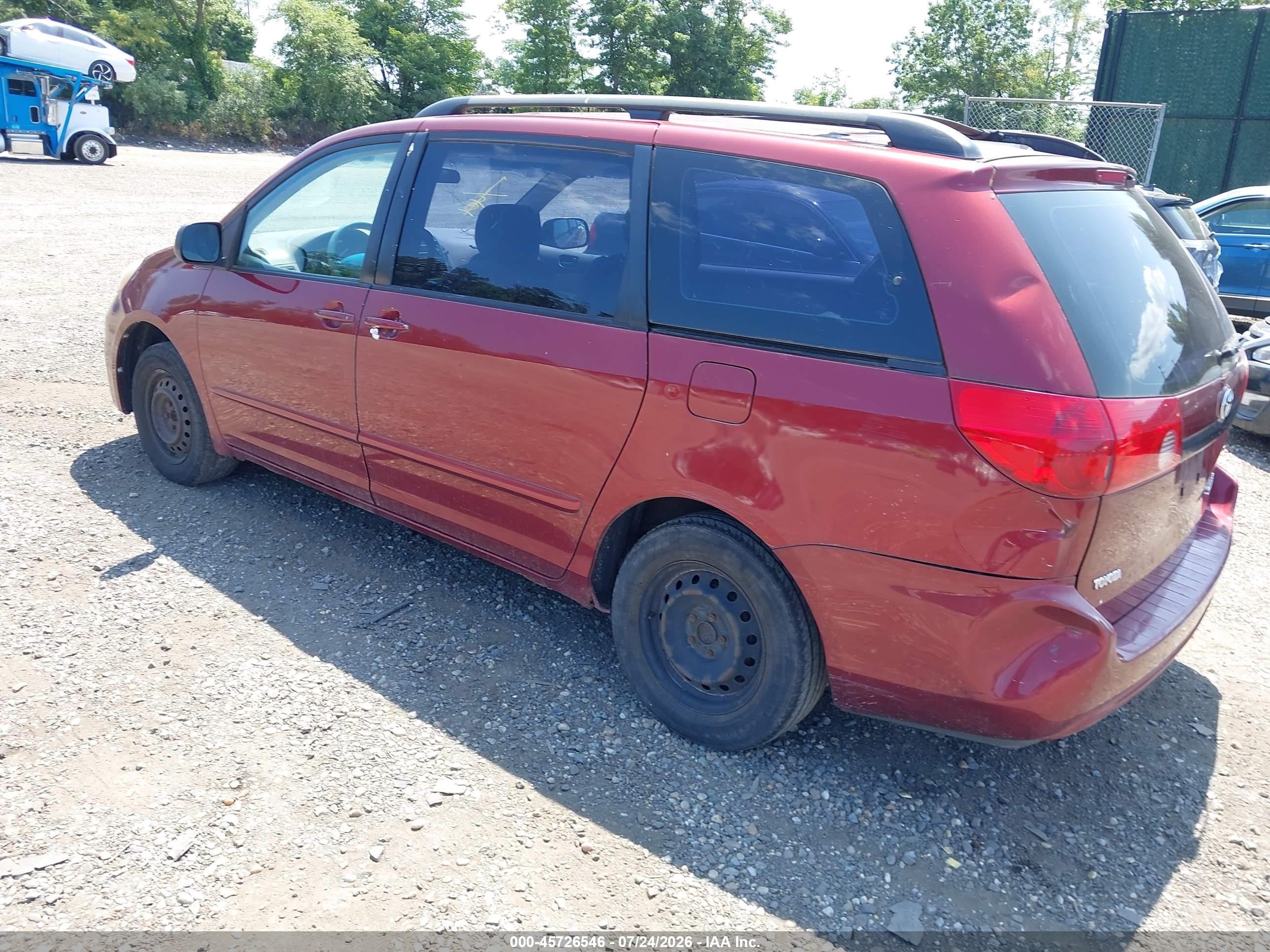 2006 Toyota Sienna Ce Burgundy vin: 5TDZA23C86S527652