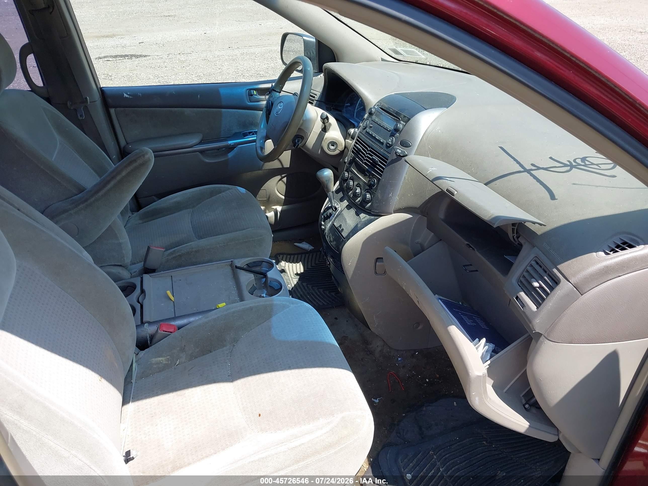 2006 Toyota Sienna Ce Burgundy vin: 5TDZA23C86S527652