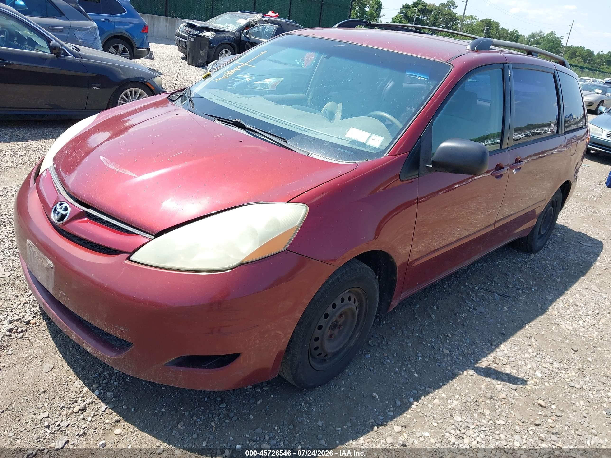 2006 Toyota Sienna Ce Burgundy vin: 5TDZA23C86S527652