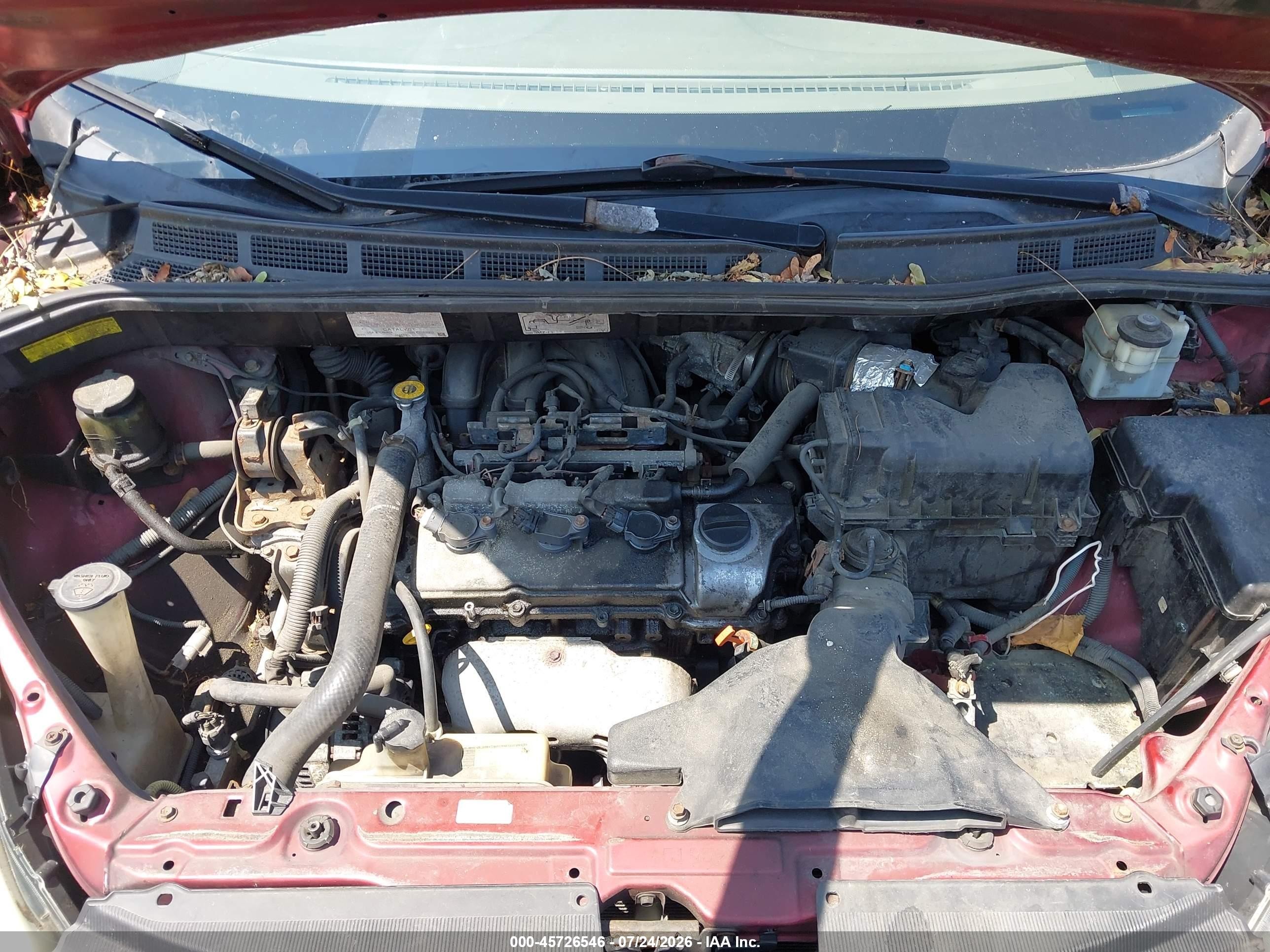 2006 Toyota Sienna Ce Burgundy vin: 5TDZA23C86S527652