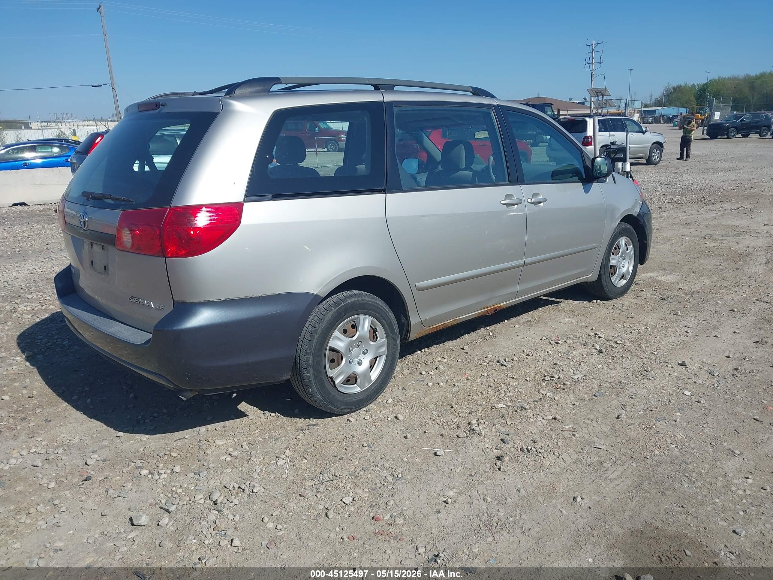 2006 Toyota Sienna Ce Silver vin: 5TDZA23C86S553958