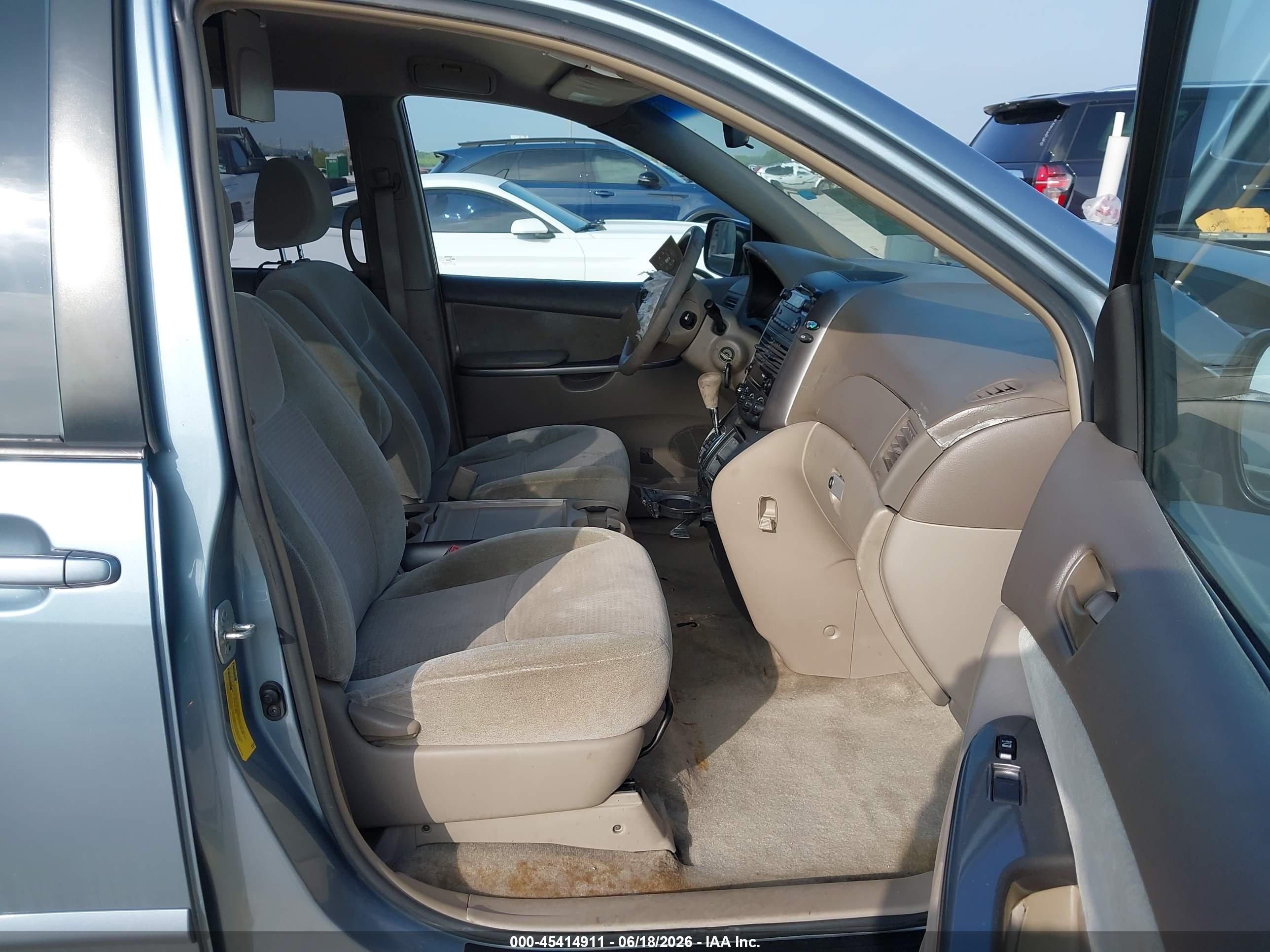 2006 Toyota Sienna Ce Light Blue vin: 5TDZA23C86S573109