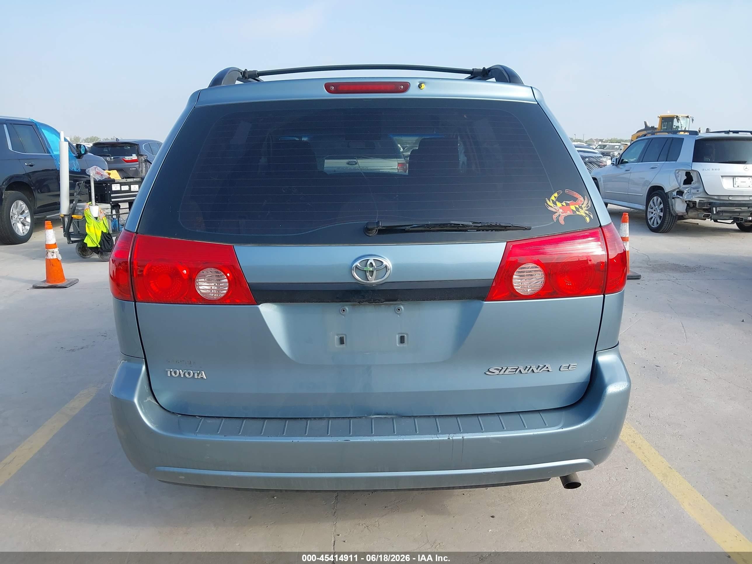 2006 Toyota Sienna Ce Light Blue vin: 5TDZA23C86S573109