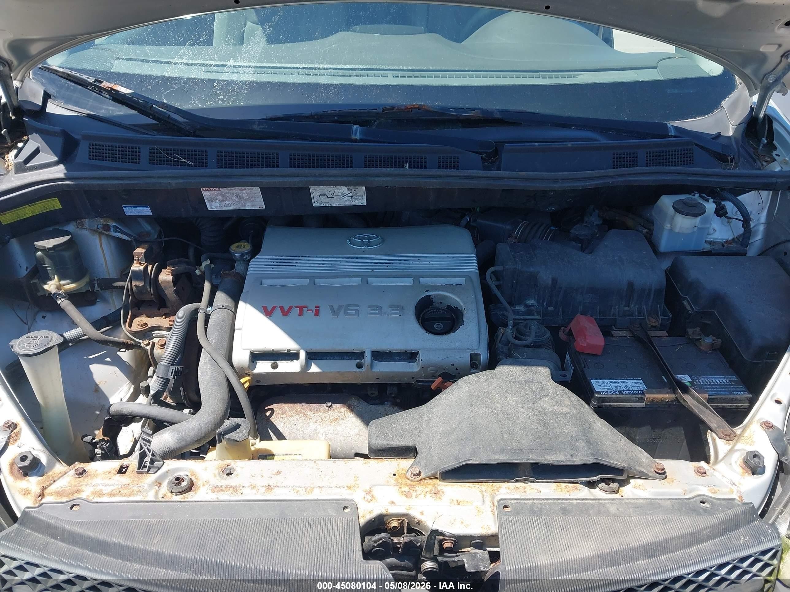 2004 Toyota Sienna Ce/le Silver vin: 5TDZA23C94S013323