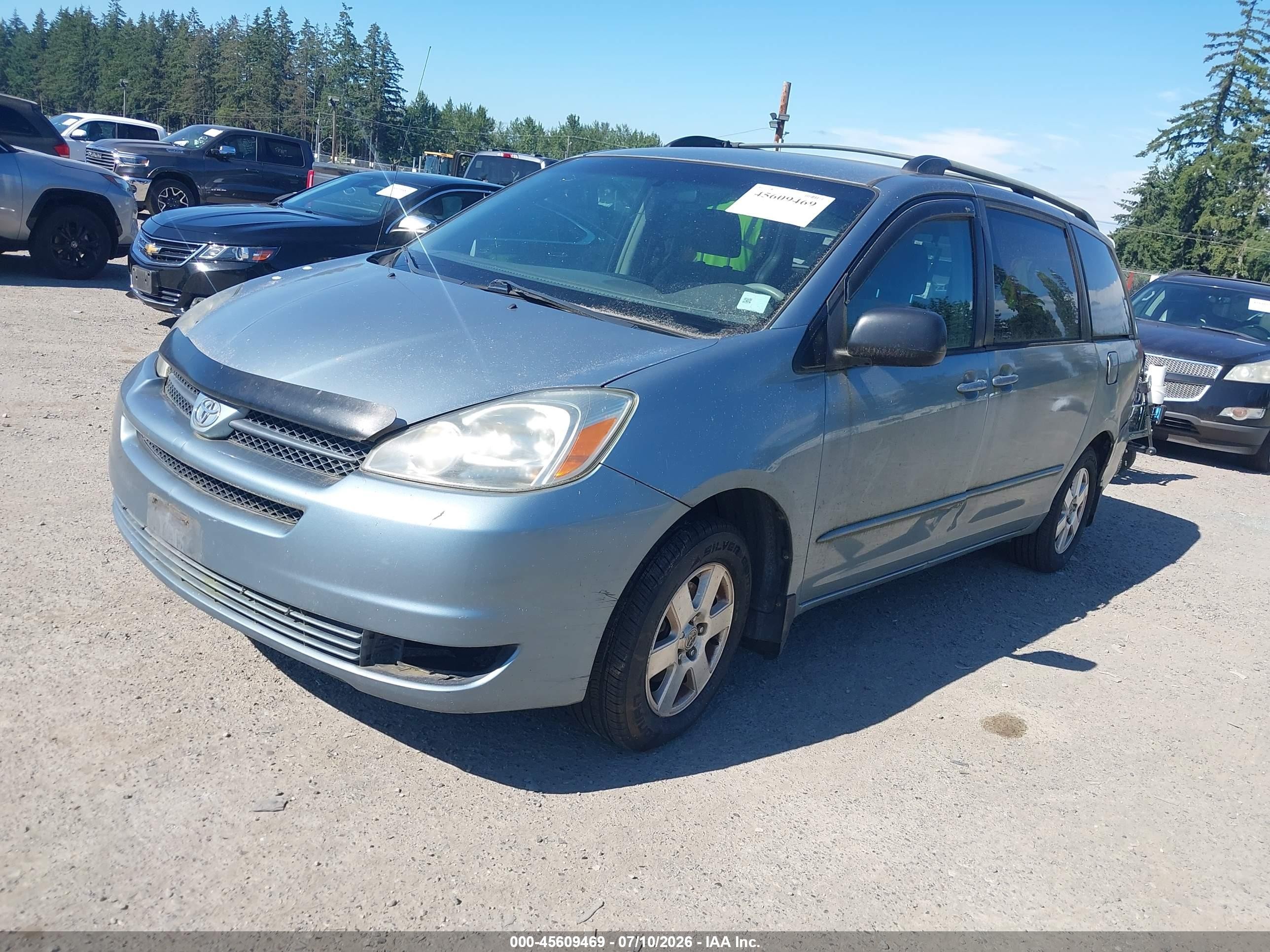 2004 Toyota Sienna Le Синий vin: 5TDZA23C94S207799
