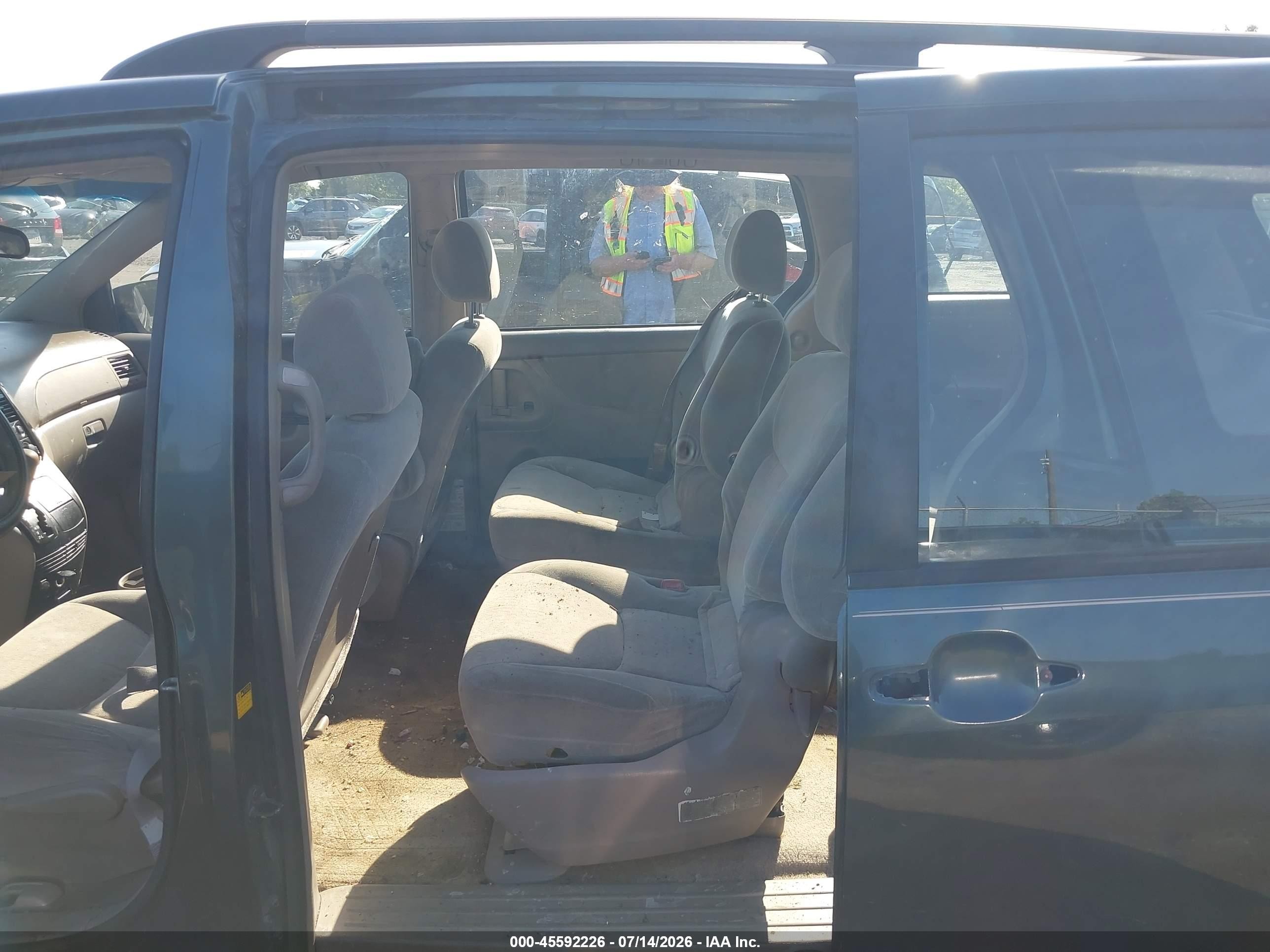 2005 Toyota Sienna Ce Green vin: 5TDZA23C95S251125