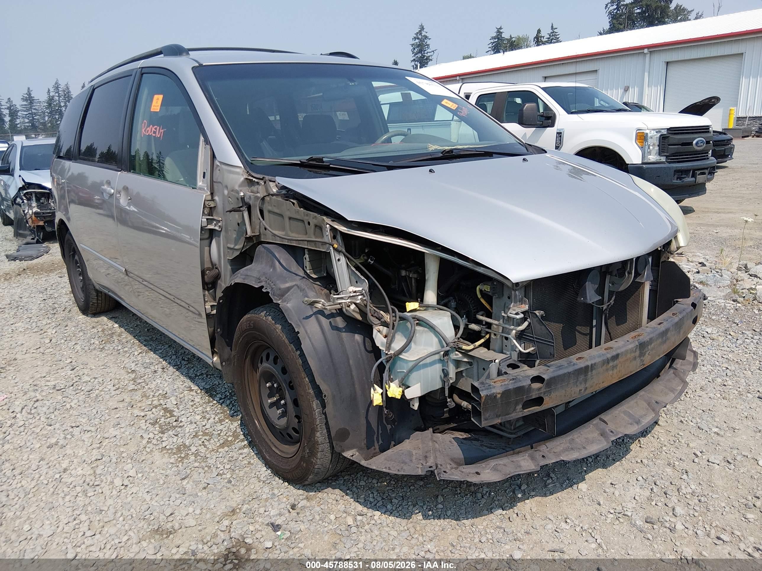 2005 Toyota Sienna Le Silver vin: 5TDZA23C95S352956