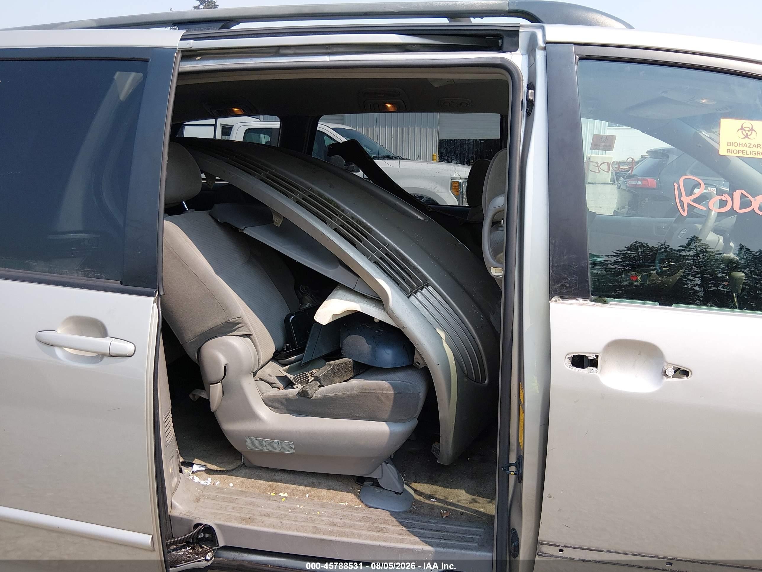2005 Toyota Sienna Le Silver vin: 5TDZA23C95S352956