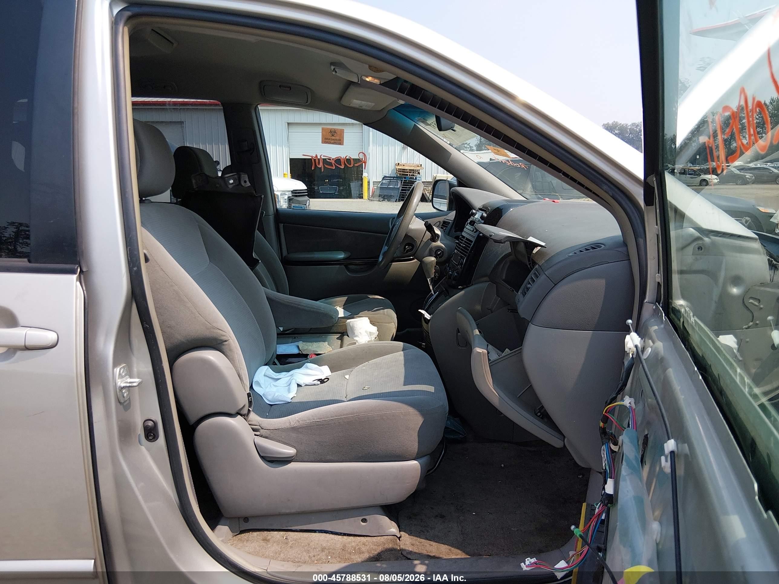 2005 Toyota Sienna Le Silver vin: 5TDZA23C95S352956