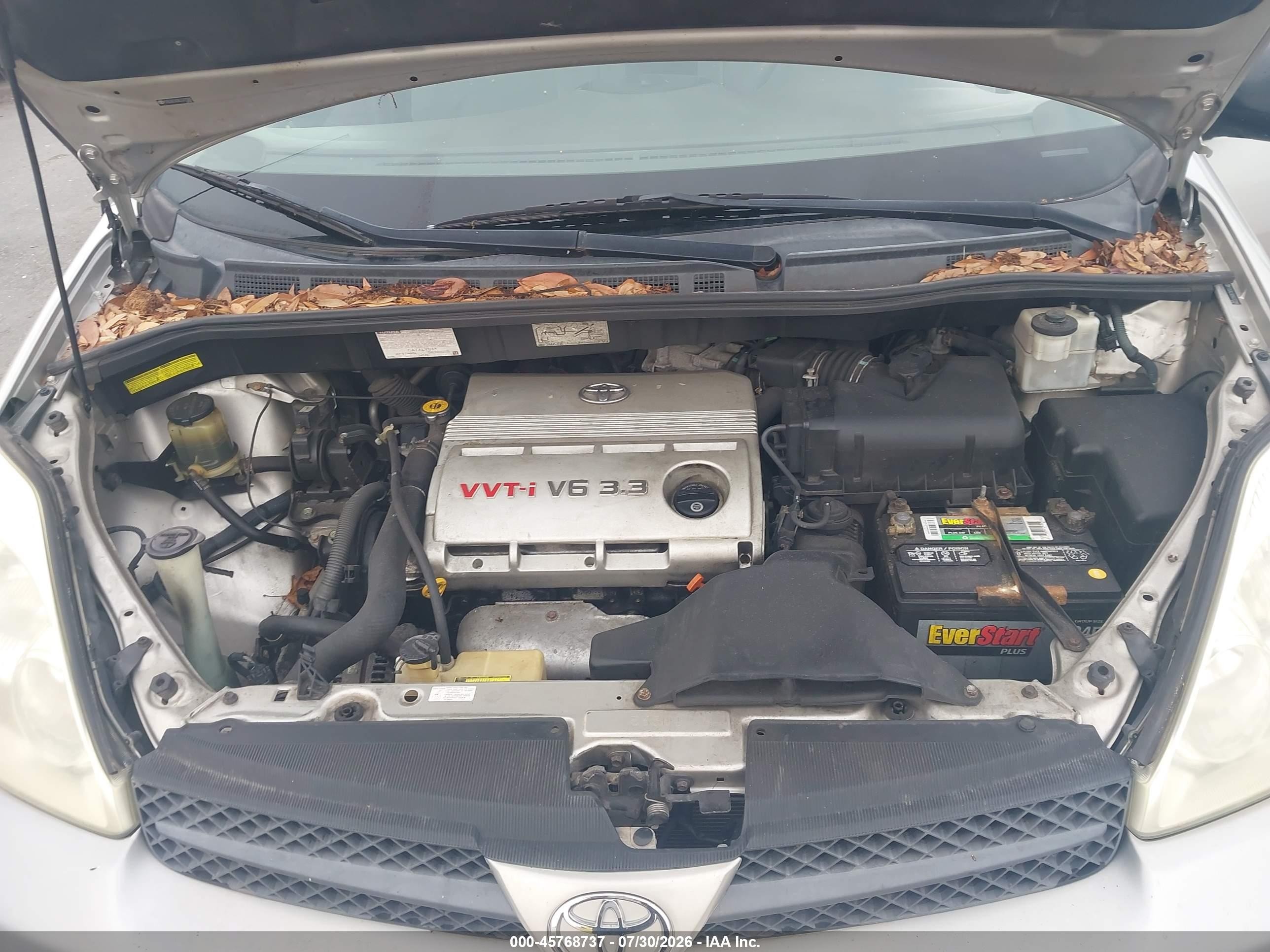 2005 Toyota Sienna Le Серебряный vin: 5TDZA23C95S377095