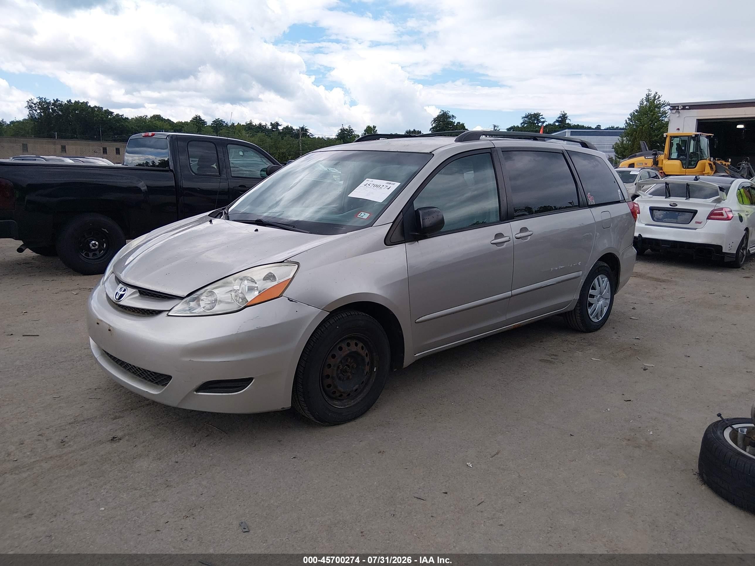 2006 Toyota Sienna Le Серебряный vin: 5TDZA23C96S394061