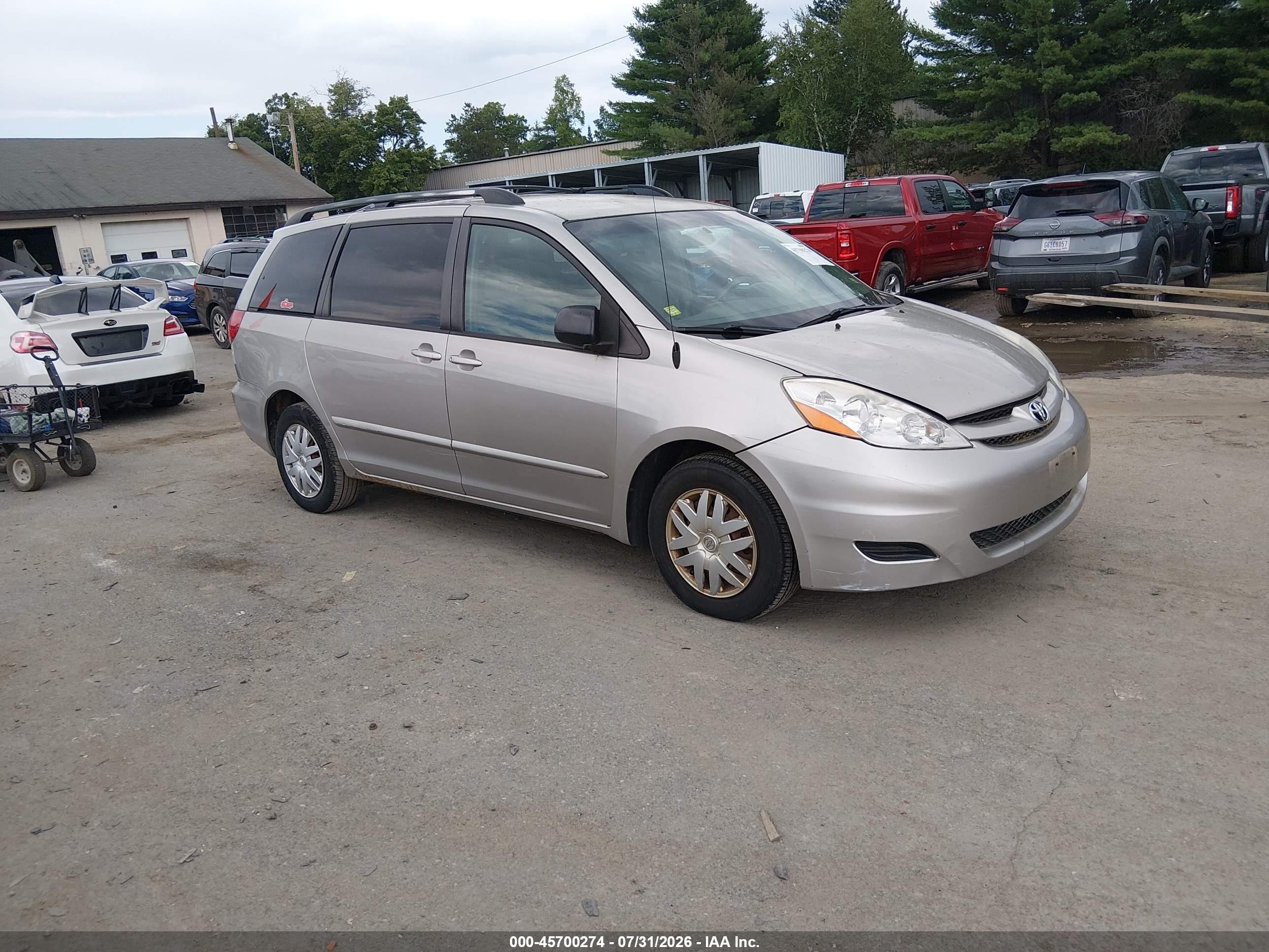2006 Toyota Sienna Le Silver vin: 5TDZA23C96S394061