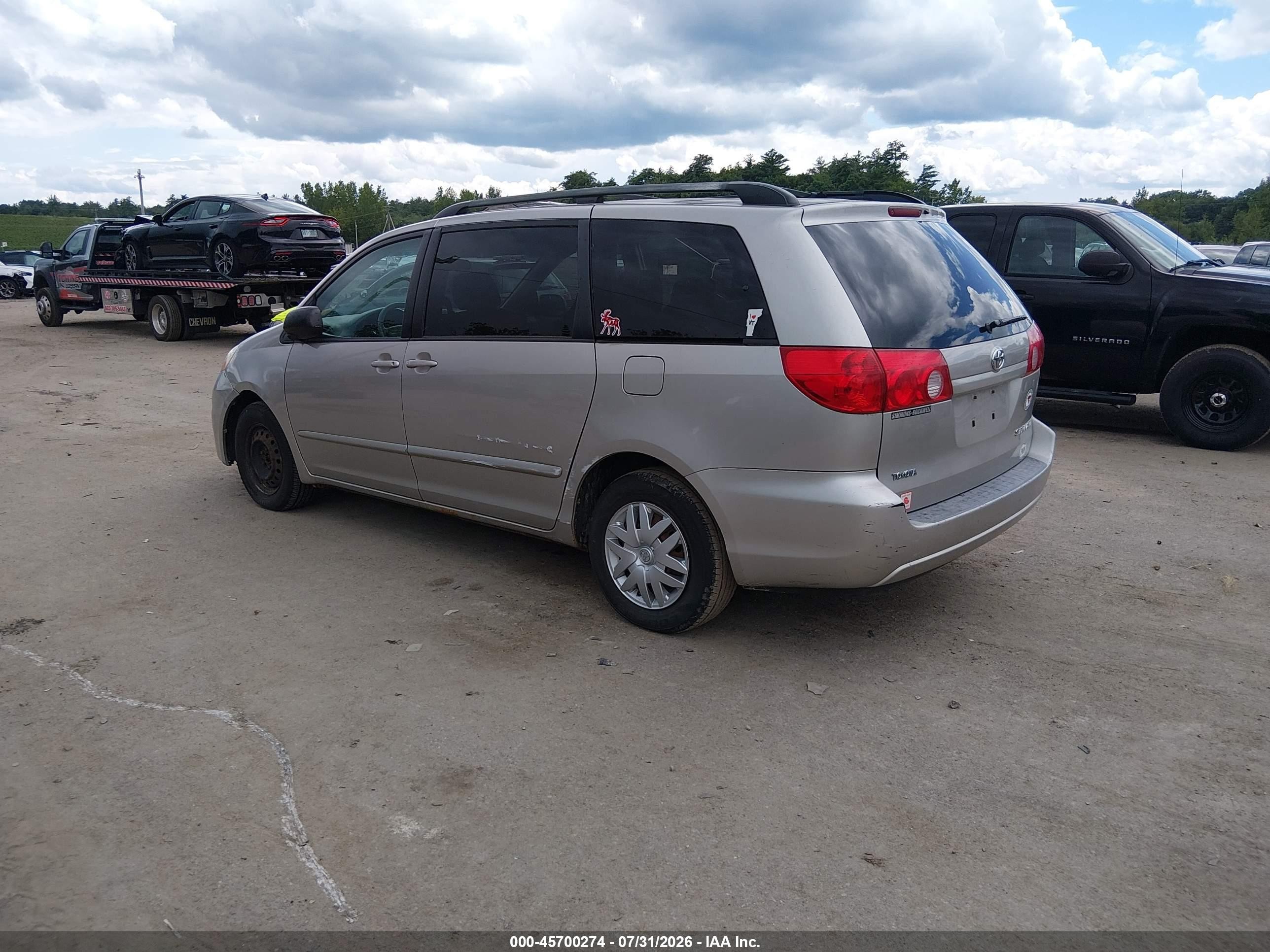 2006 Toyota Sienna Le Серебряный vin: 5TDZA23C96S394061