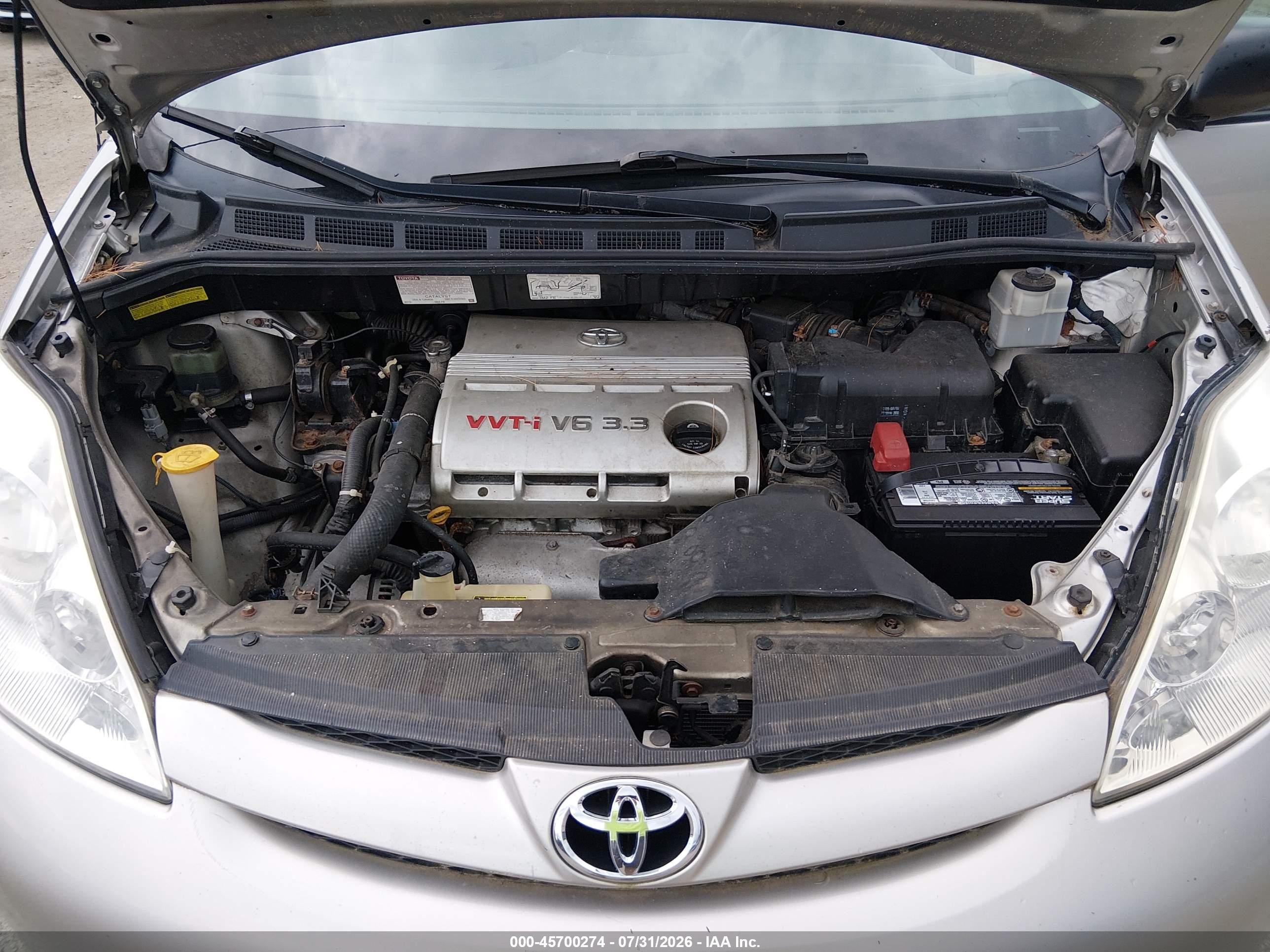 2006 Toyota Sienna Le Серебряный vin: 5TDZA23C96S394061