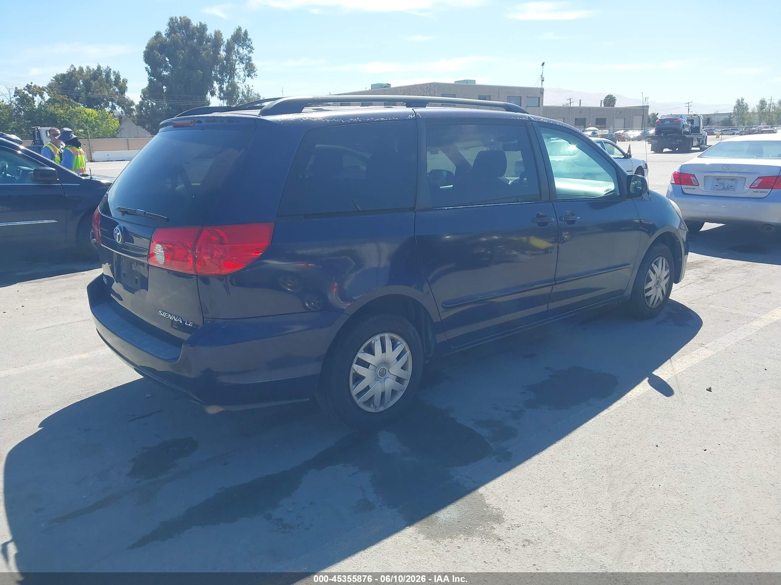 2006 Toyota Sienna Le Blue vin: 5TDZA23C96S406368