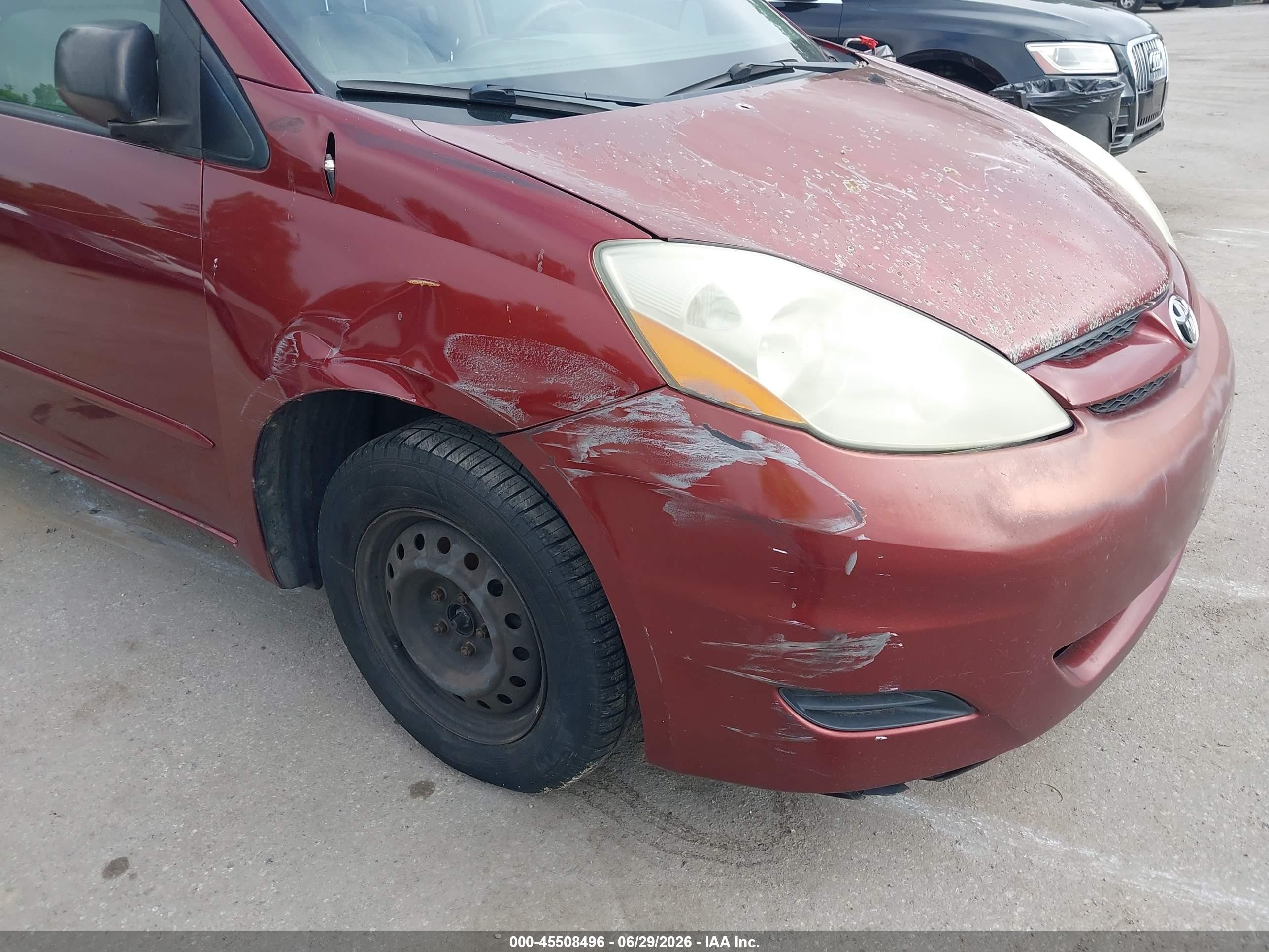 2006 Toyota Sienna Le Maroon vin: 5TDZA23C96S427852