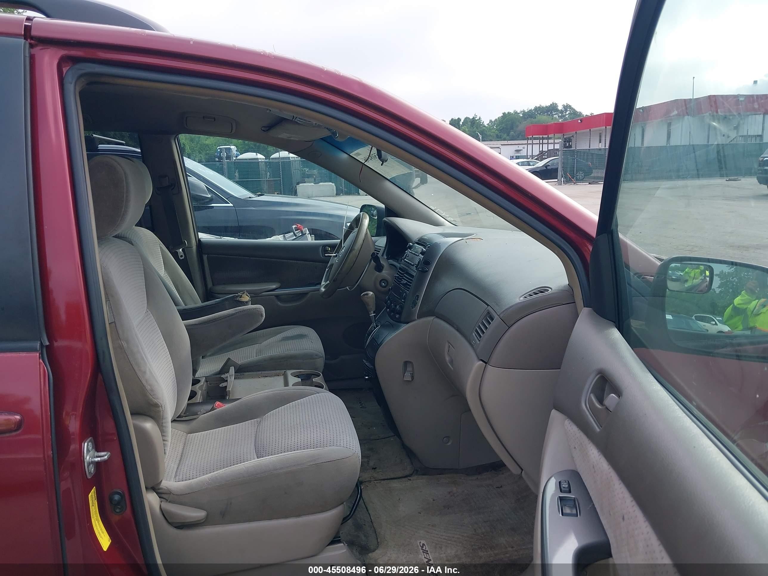 2006 Toyota Sienna Le Maroon vin: 5TDZA23C96S427852