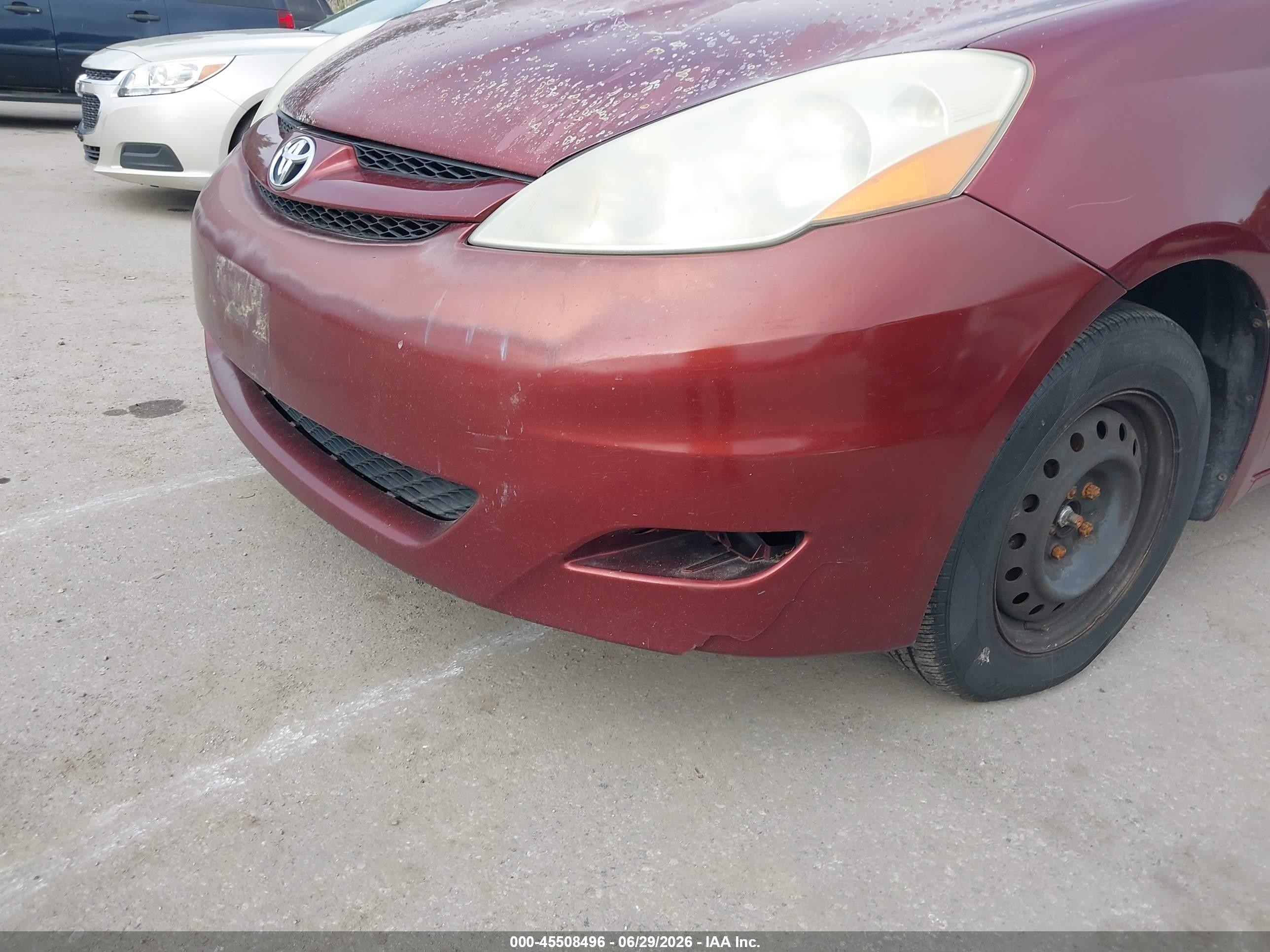 2006 Toyota Sienna Le Maroon vin: 5TDZA23C96S427852