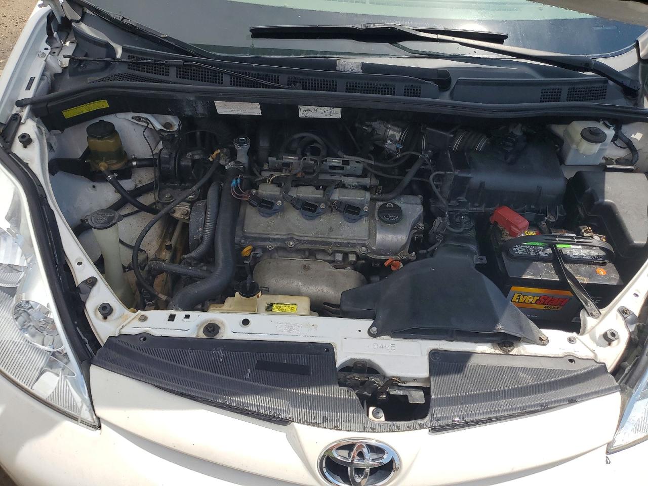 2006 Toyota Sienna Ce 7 Passenger White vin: 5TDZA23C96S435398