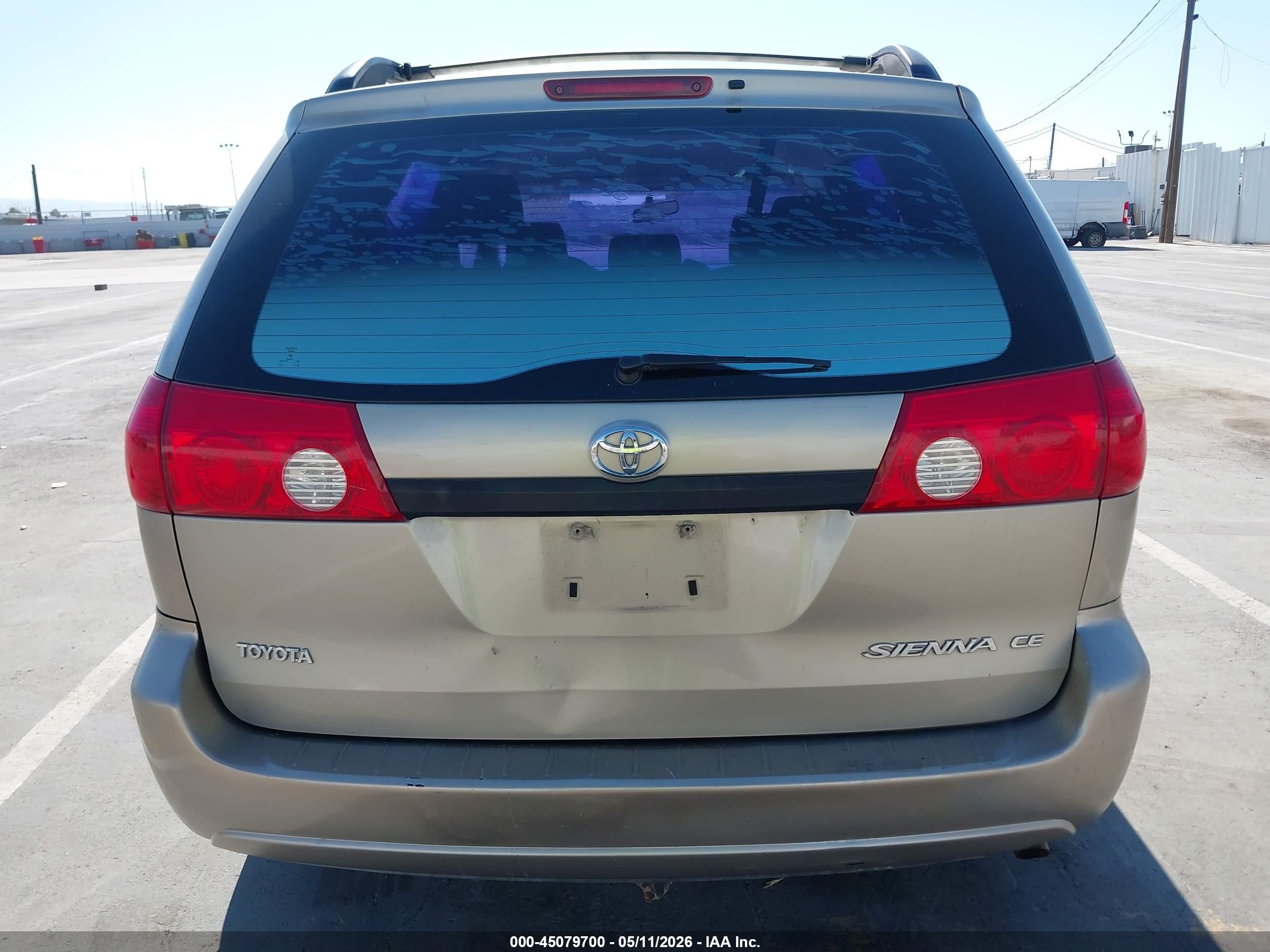 2006 Toyota Sienna Ce Gold vin: 5TDZA23C96S446983