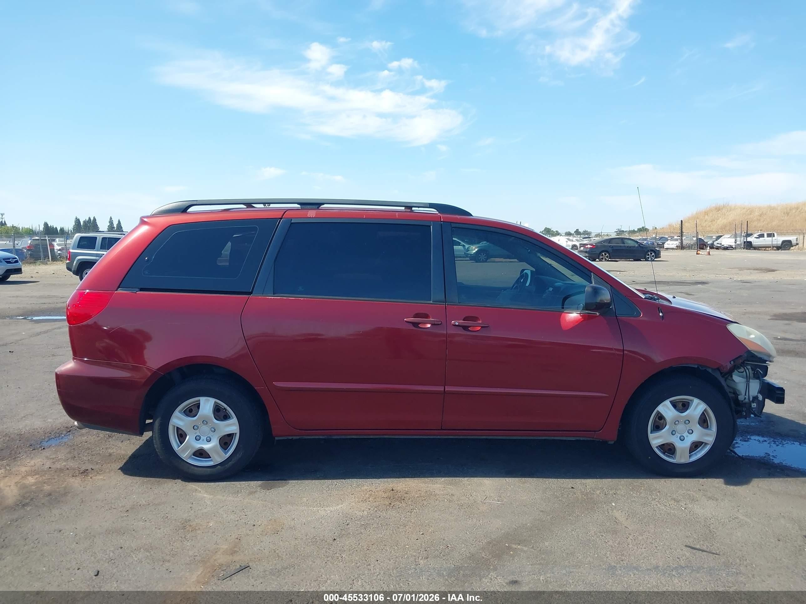 2006 Toyota Sienna Ce Красный vin: 5TDZA23C96S449432