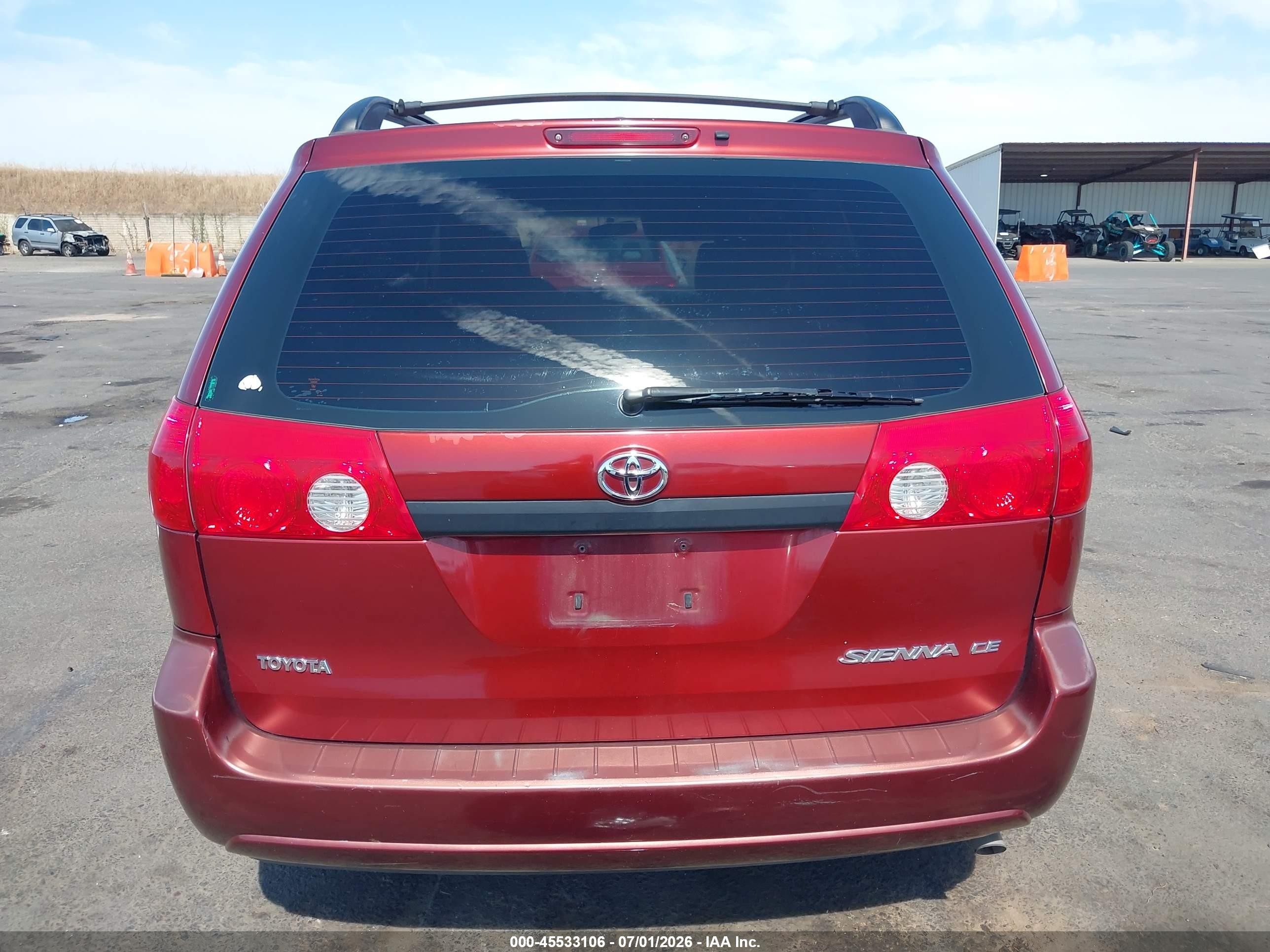 2006 Toyota Sienna Ce Красный vin: 5TDZA23C96S449432