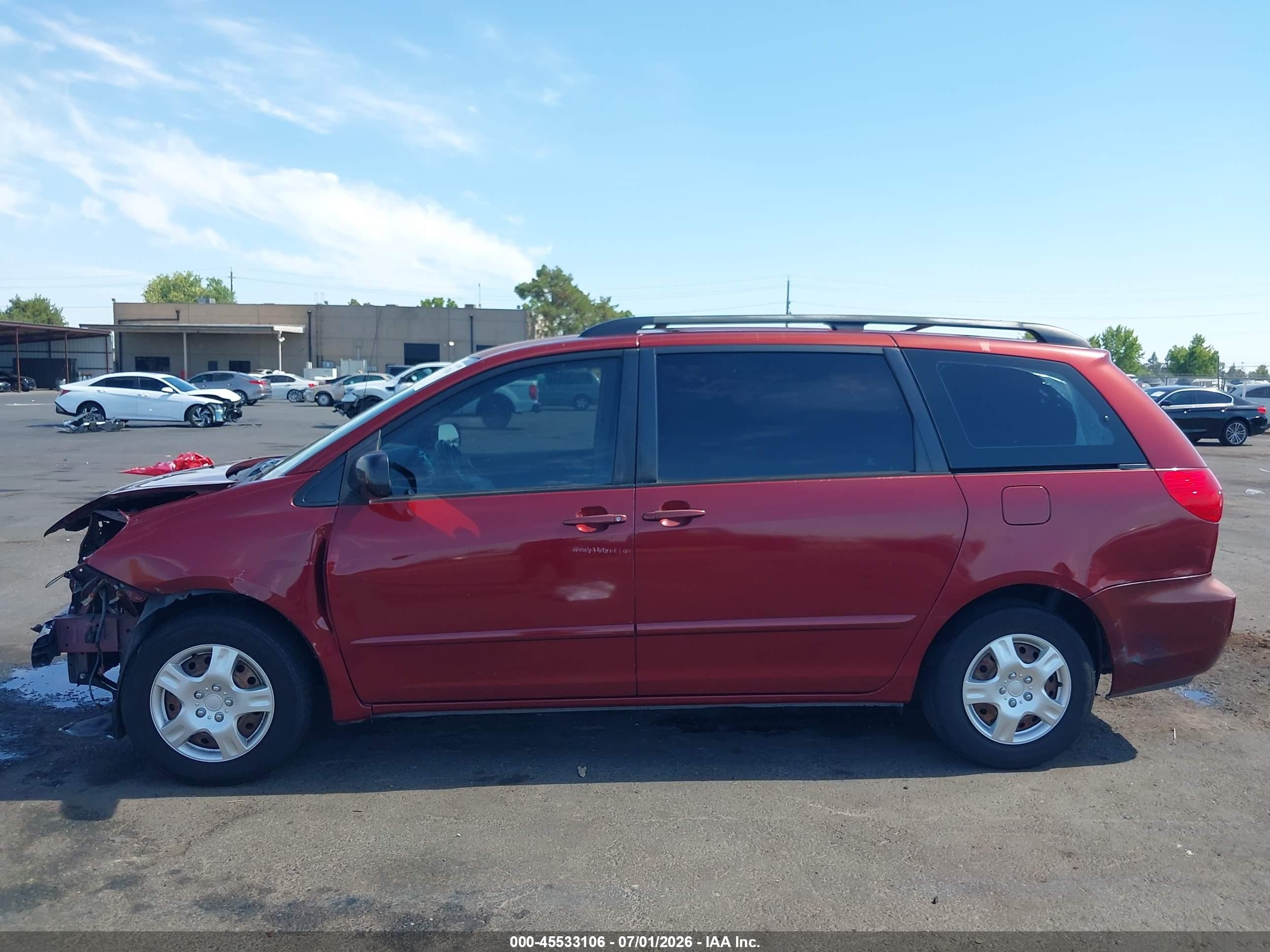 2006 Toyota Sienna Ce Красный vin: 5TDZA23C96S449432