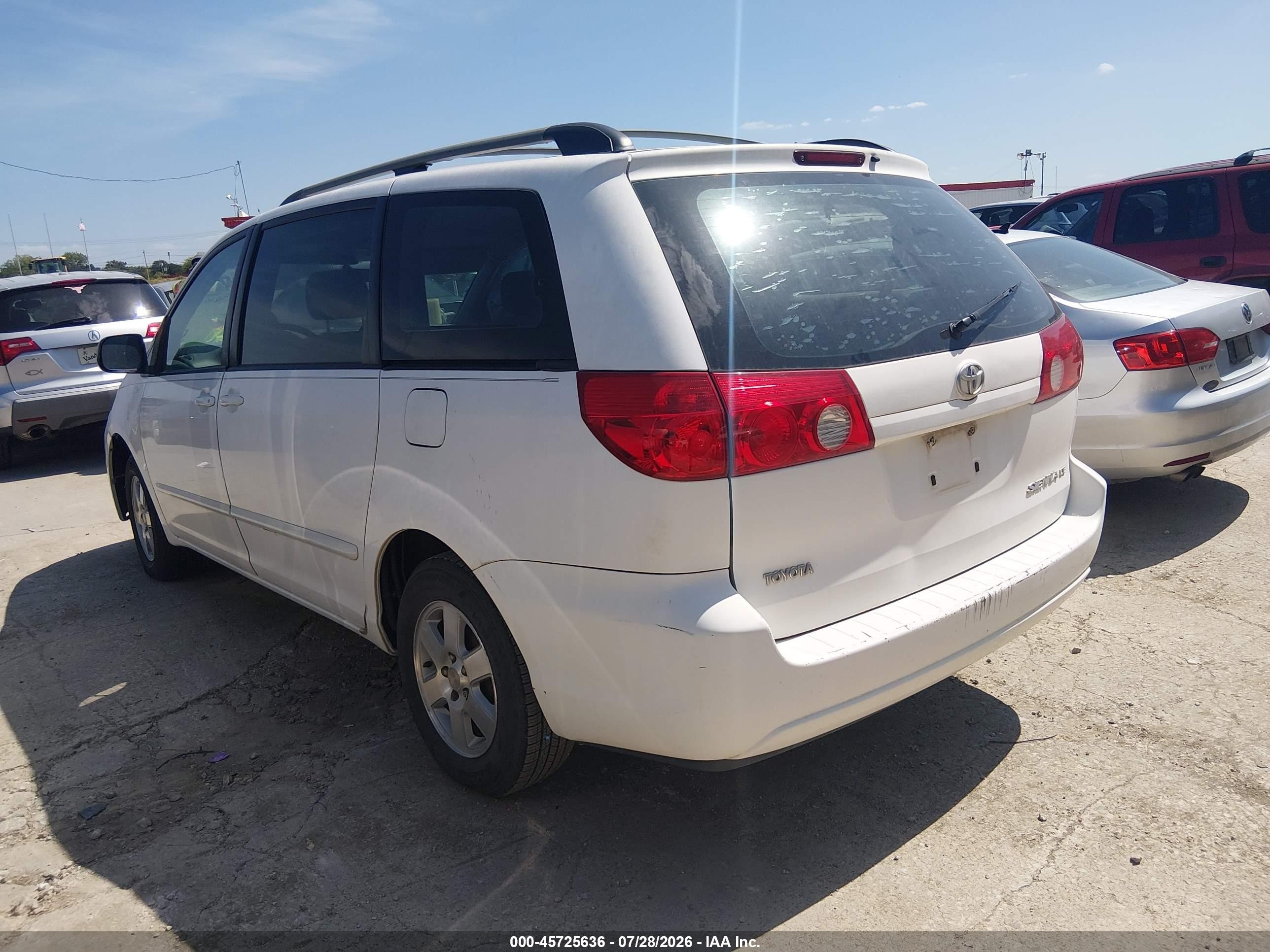 2006 Toyota Sienna Ce White vin: 5TDZA23C96S453495
