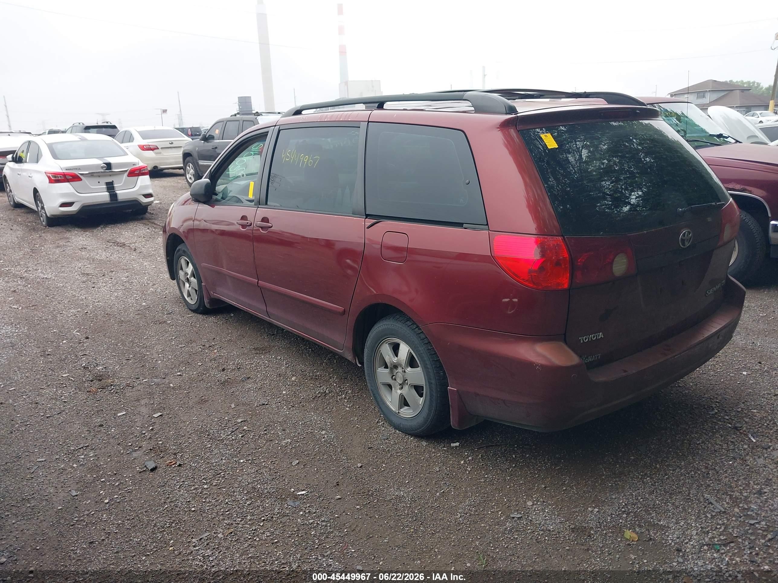 2006 Toyota Sienna Ce Red vin: 5TDZA23C96S469762