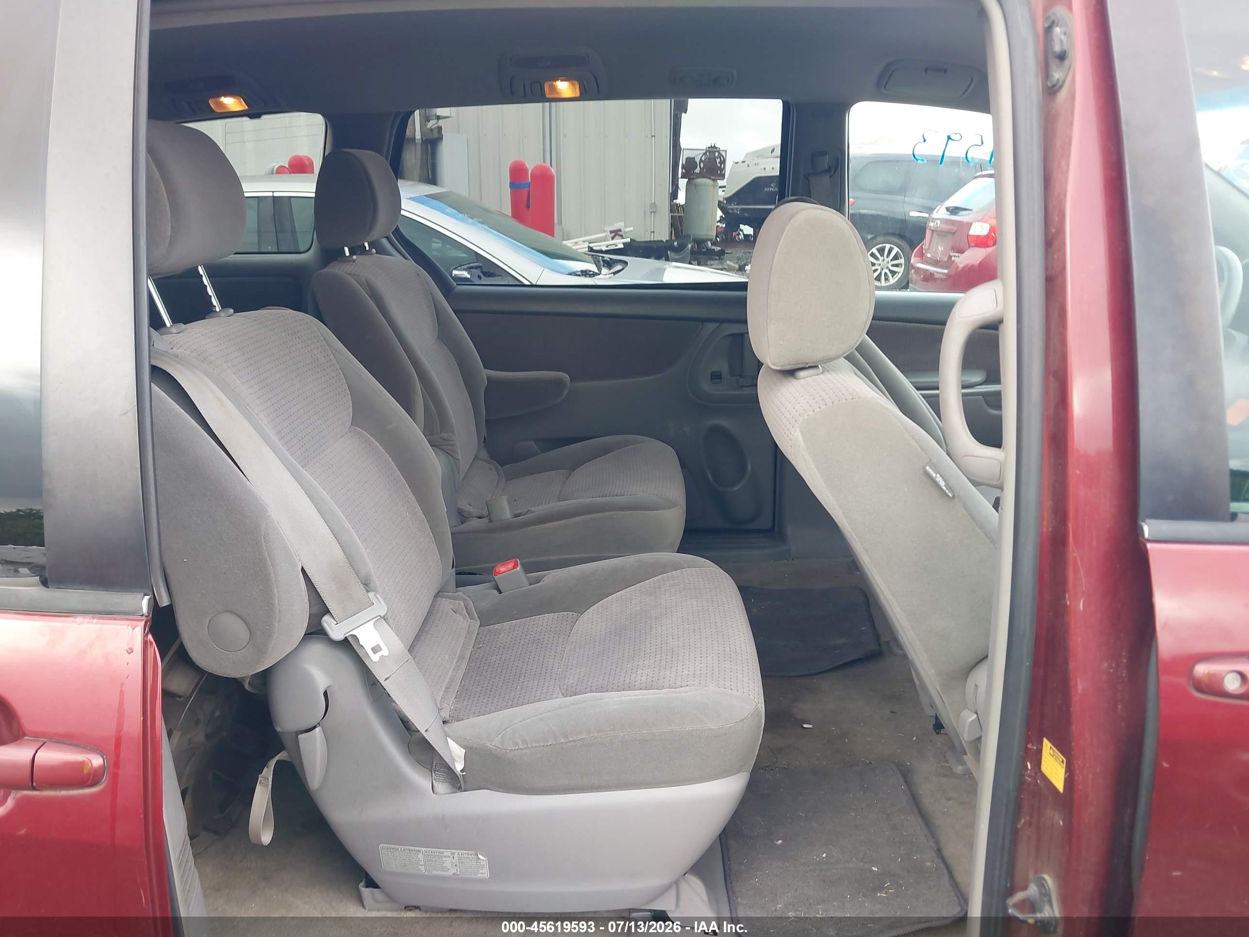 2006 Toyota Sienna Le Maroon vin: 5TDZA23C96S508186