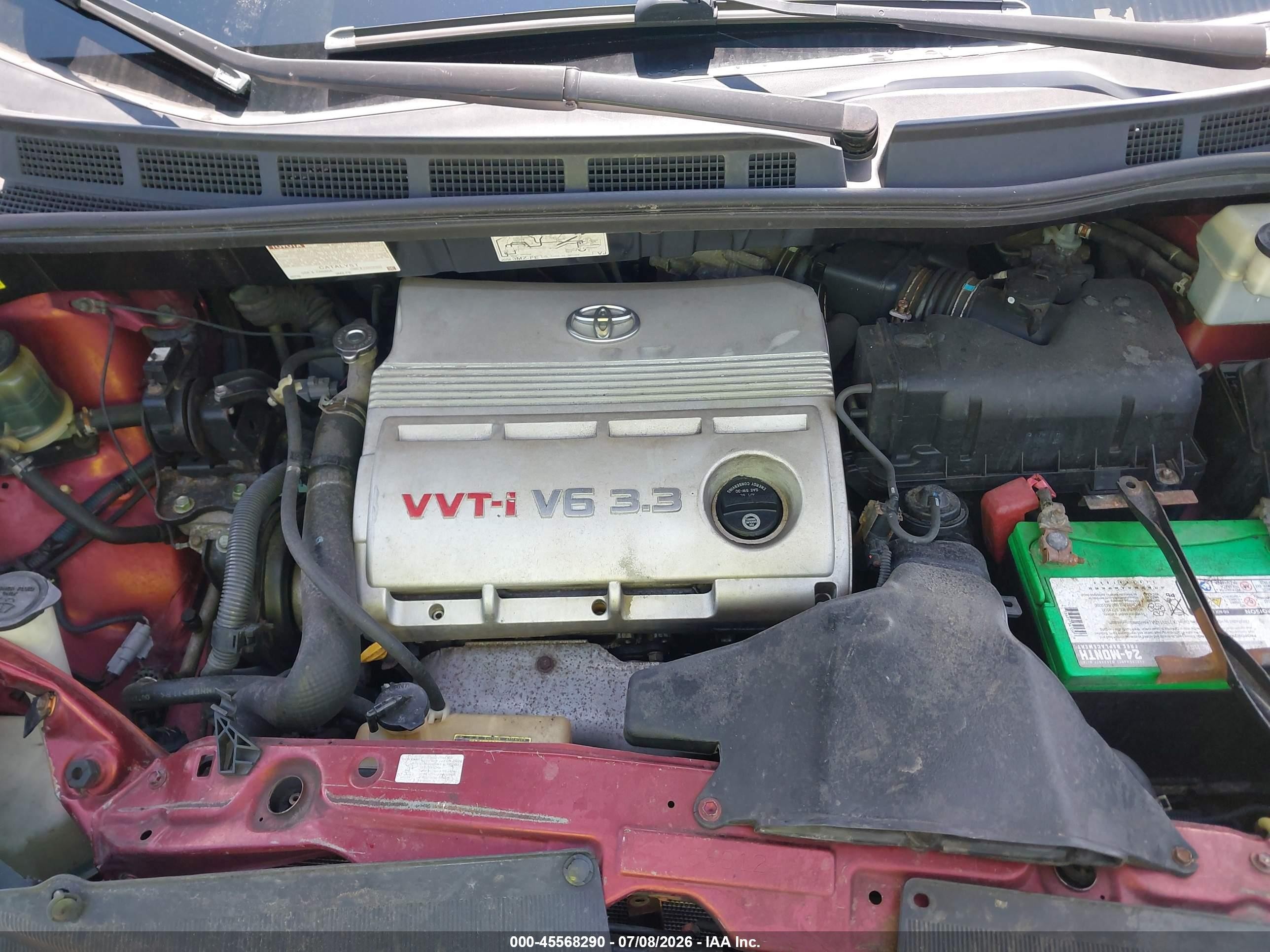 2006 Toyota Sienna Le Бордовый vin: 5TDZA23C96S513114