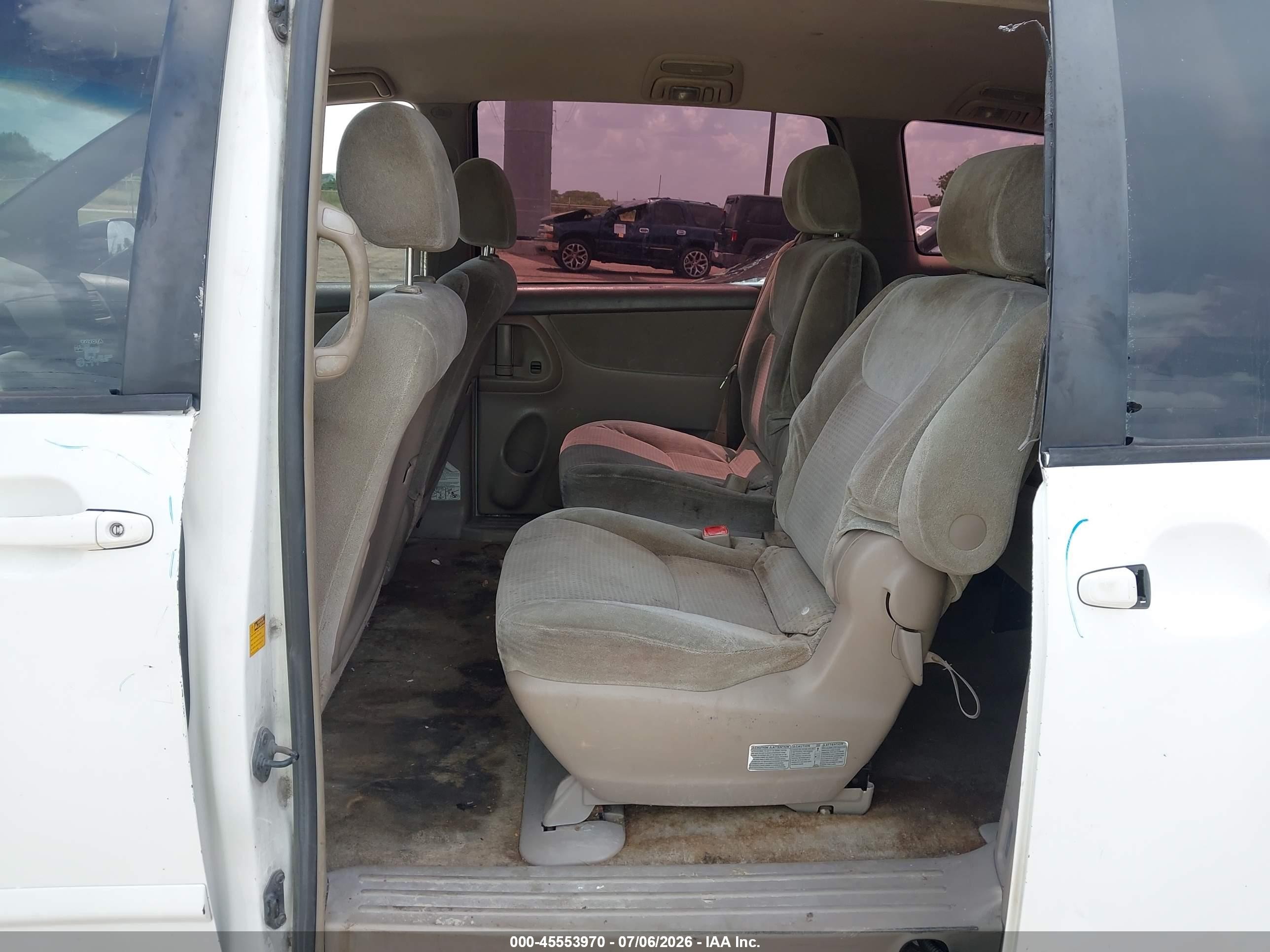 2006 Toyota Sienna Ce White vin: 5TDZA23C96S533489