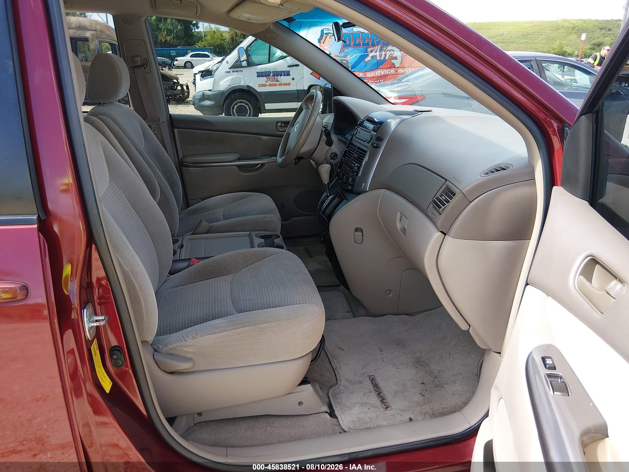 2006 Toyota Sienna Ce Red vin: 5TDZA23C96S552110