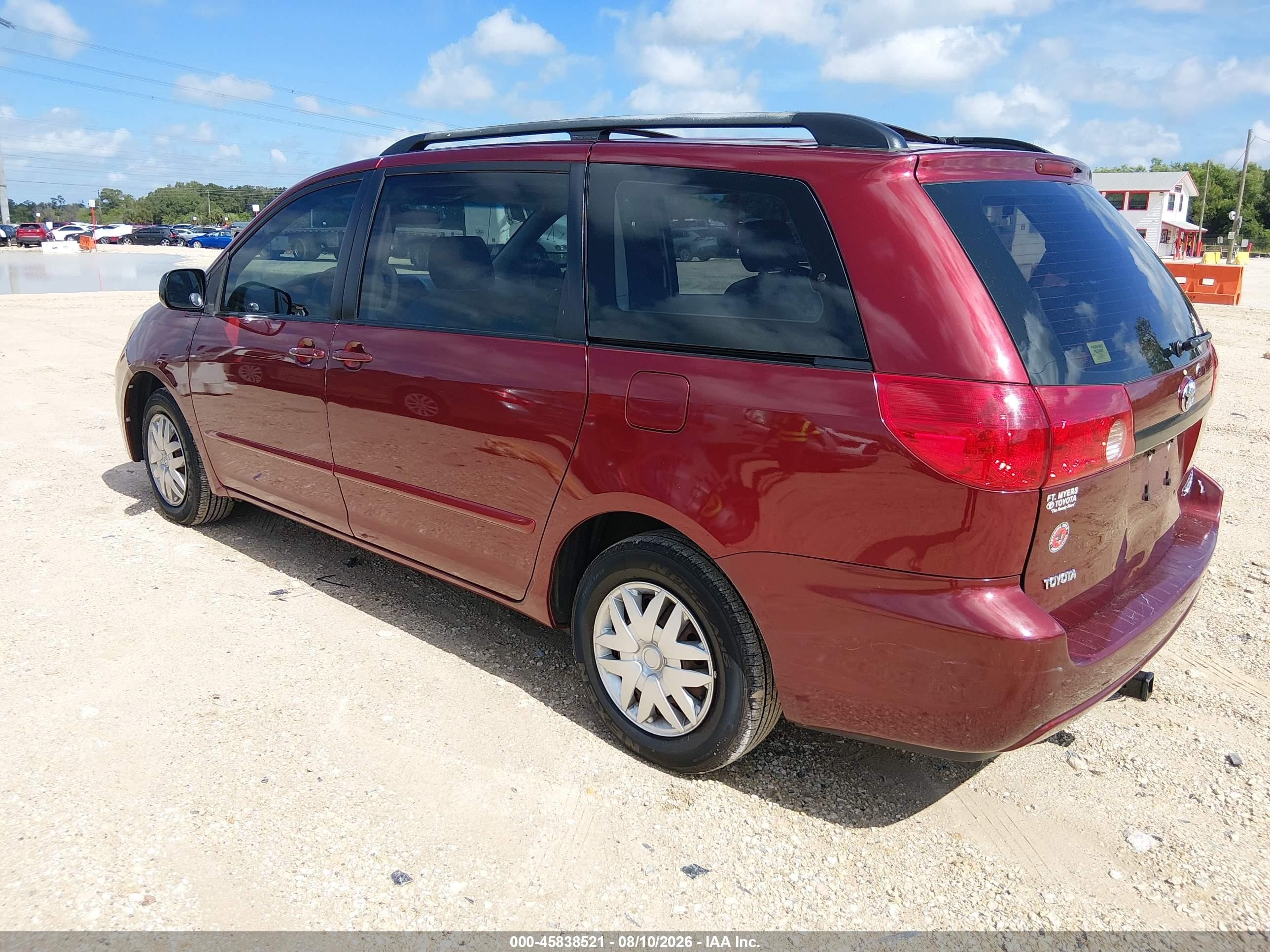 2006 Toyota Sienna Ce Red vin: 5TDZA23C96S552110