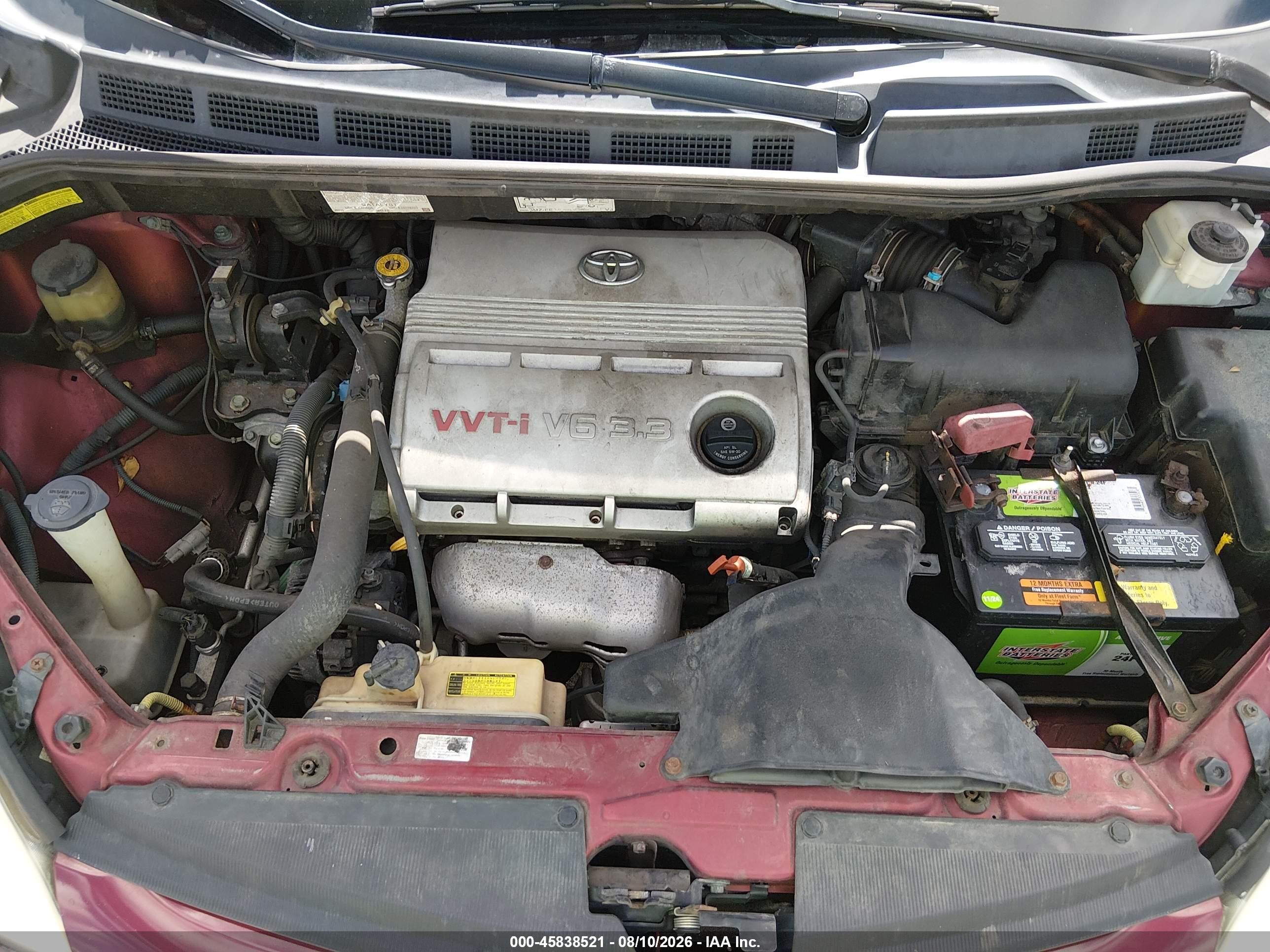 2006 Toyota Sienna Ce Red vin: 5TDZA23C96S552110