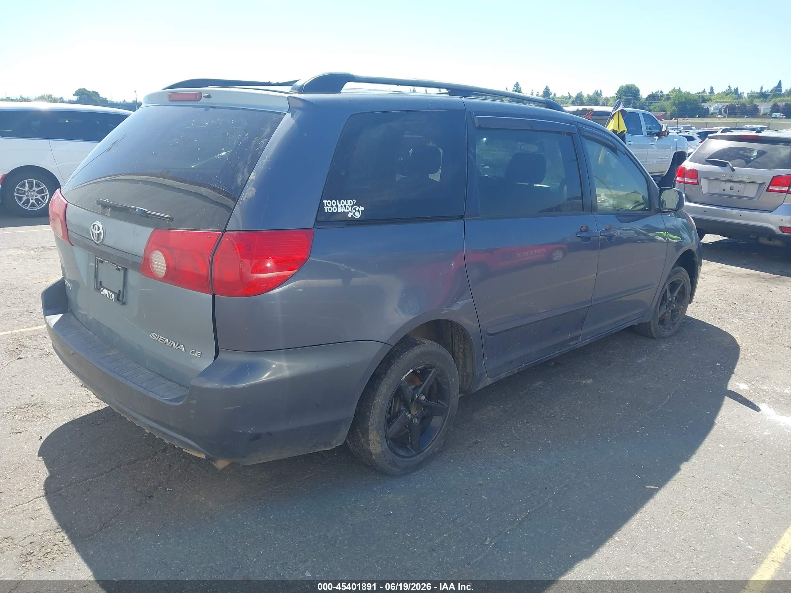 2006 Toyota Sienna Le Blue vin: 5TDZA23C96S561440