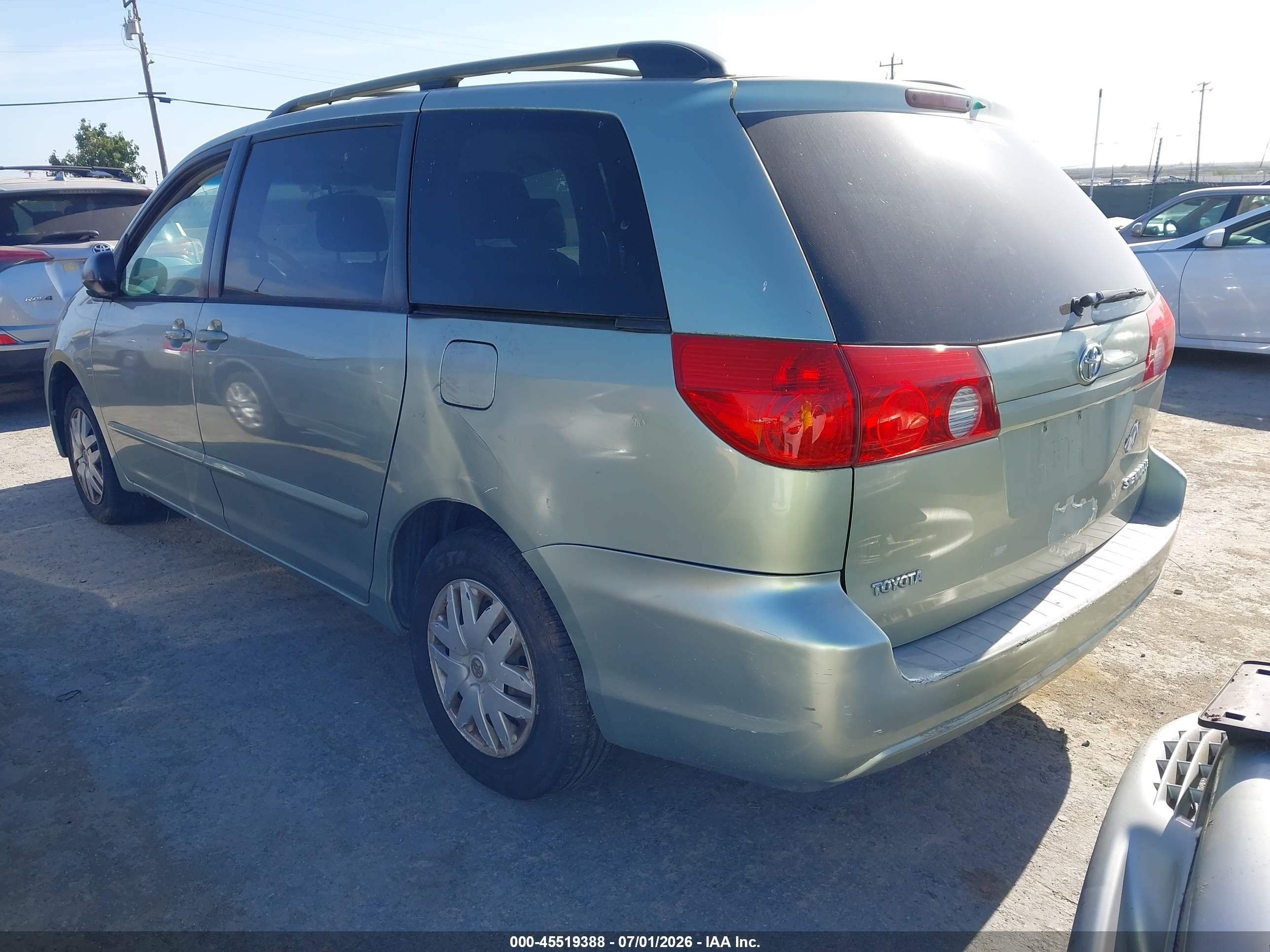 2006 Toyota Sienna Le Green vin: 5TDZA23C96S584264