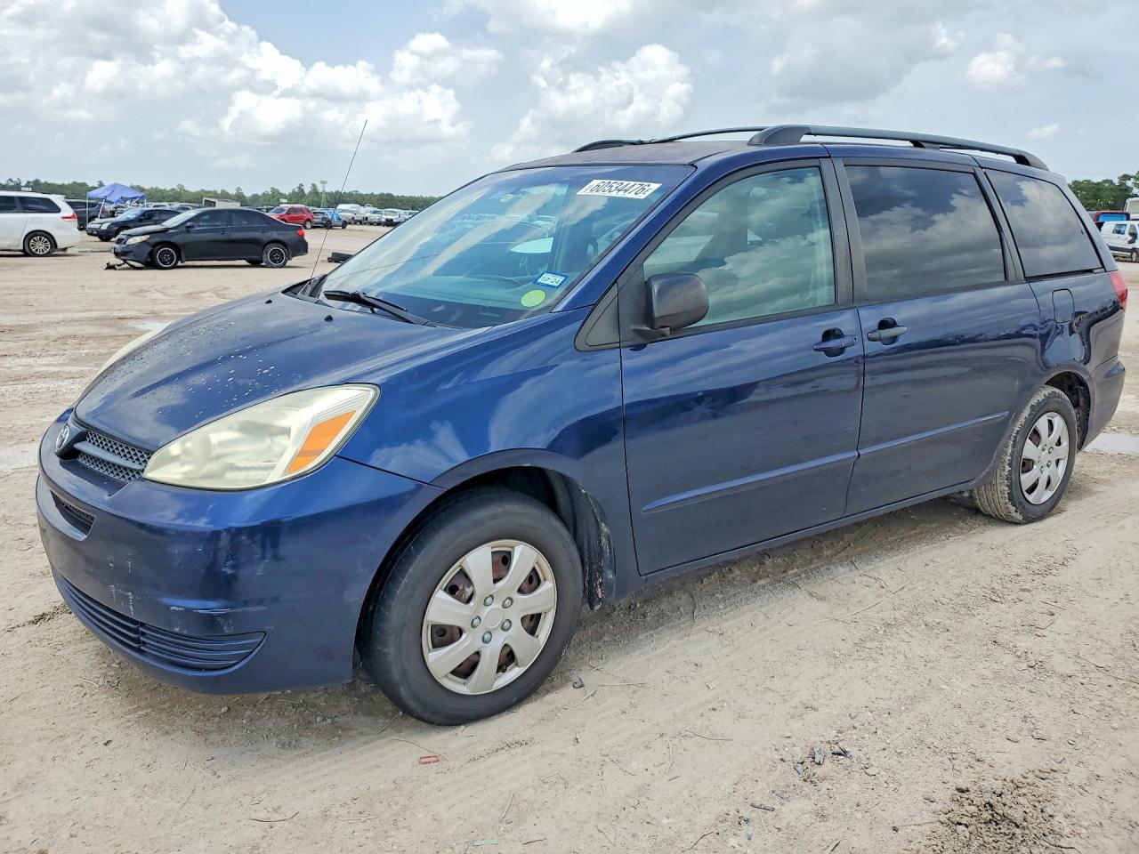 2004 Toyota Sienna Le 7 Passenger Синий vin: 5TDZA23CX4S109252
