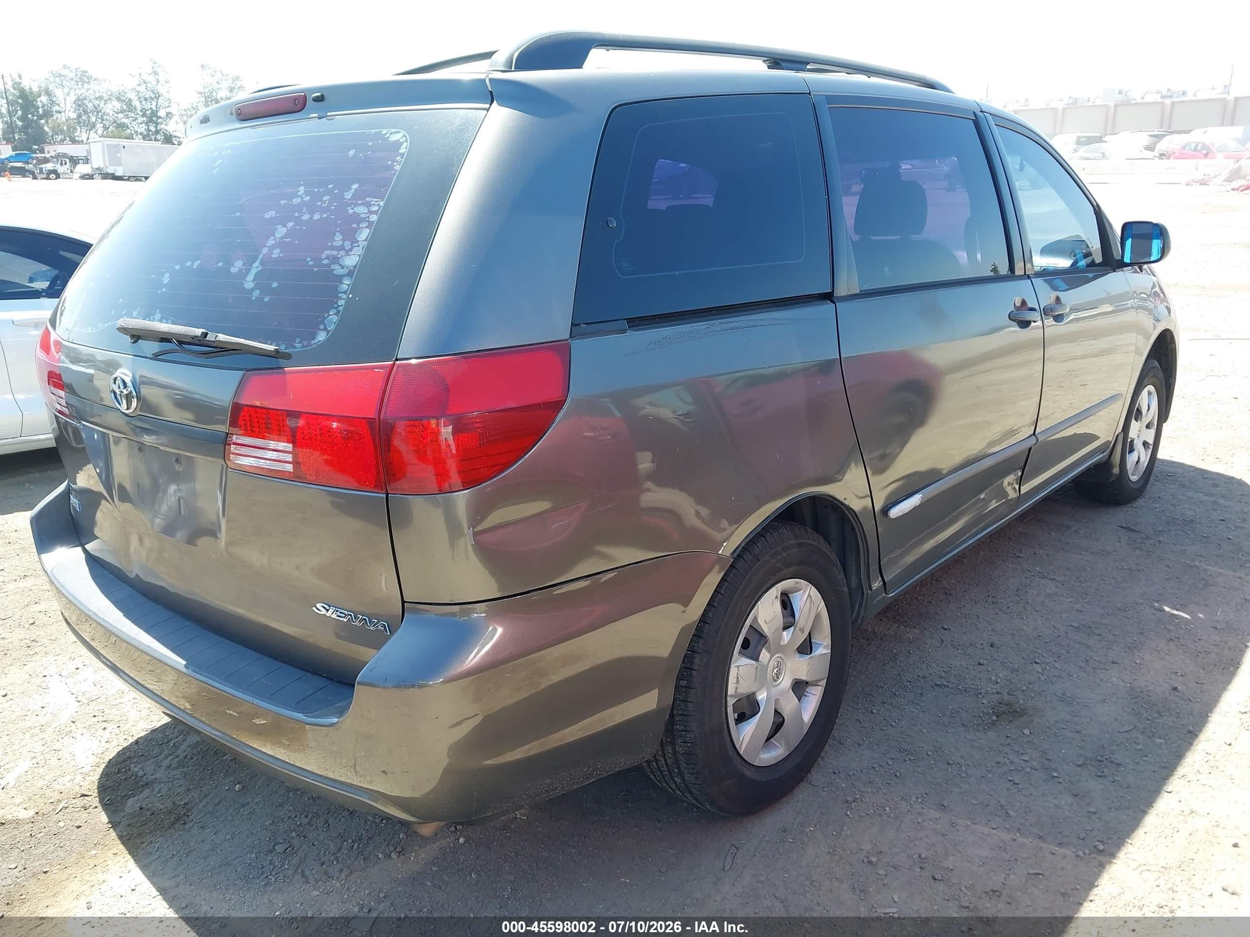 2004 Toyota Sienna Ce Gold vin: 5TDZA23CX4S145054
