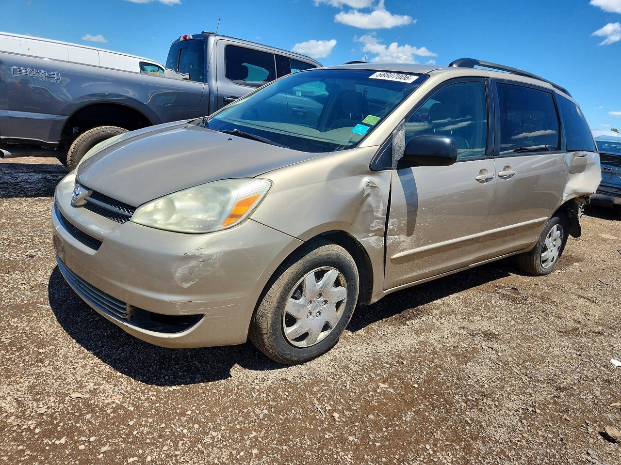 2004 Toyota Sienna Le 7 Passenger Beige vin: 5TDZA23CX4S162579