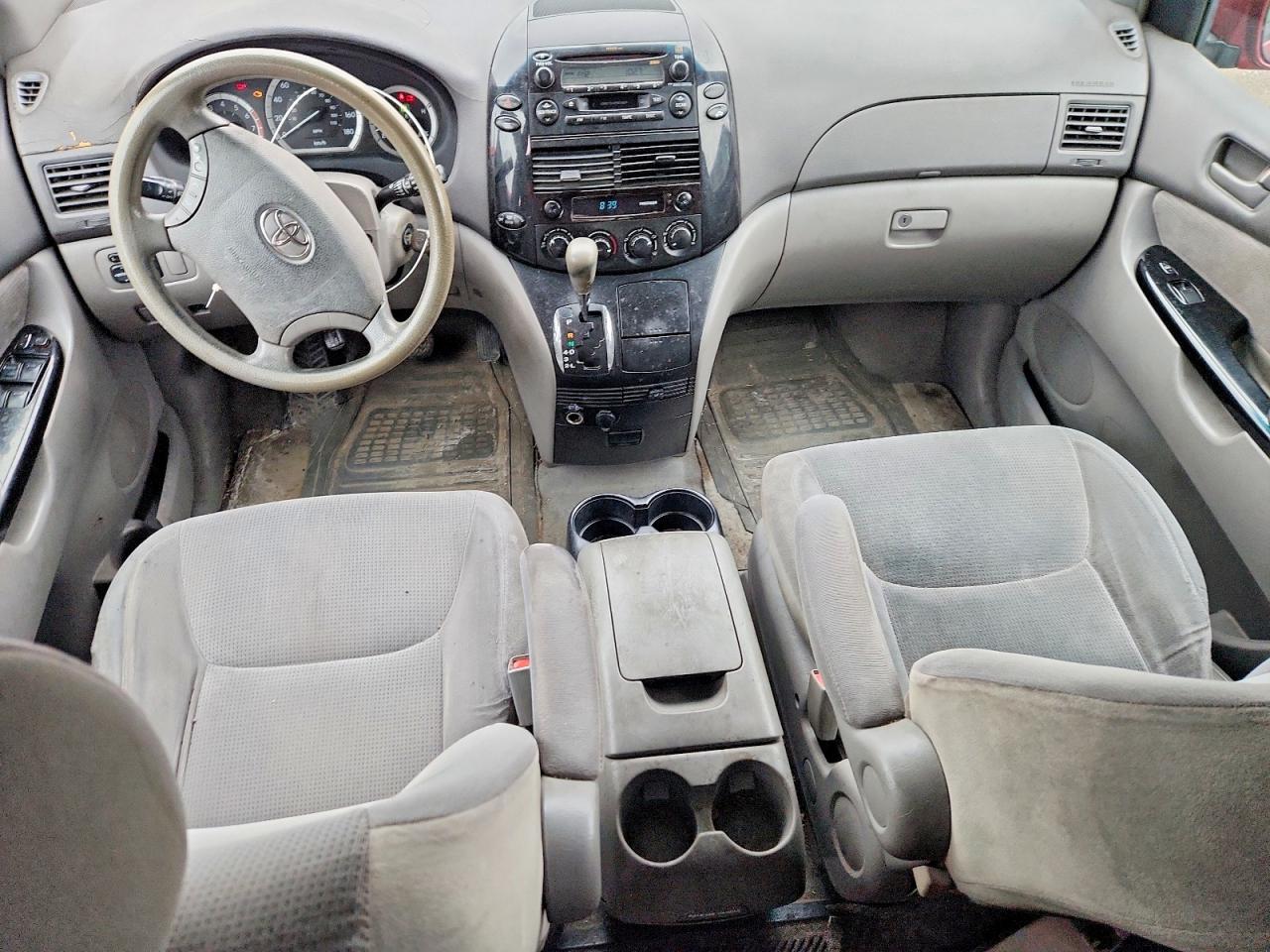 2004 Toyota Sienna Ce 7 Passenger Burgundy vin: 5TDZA23CX4S186753